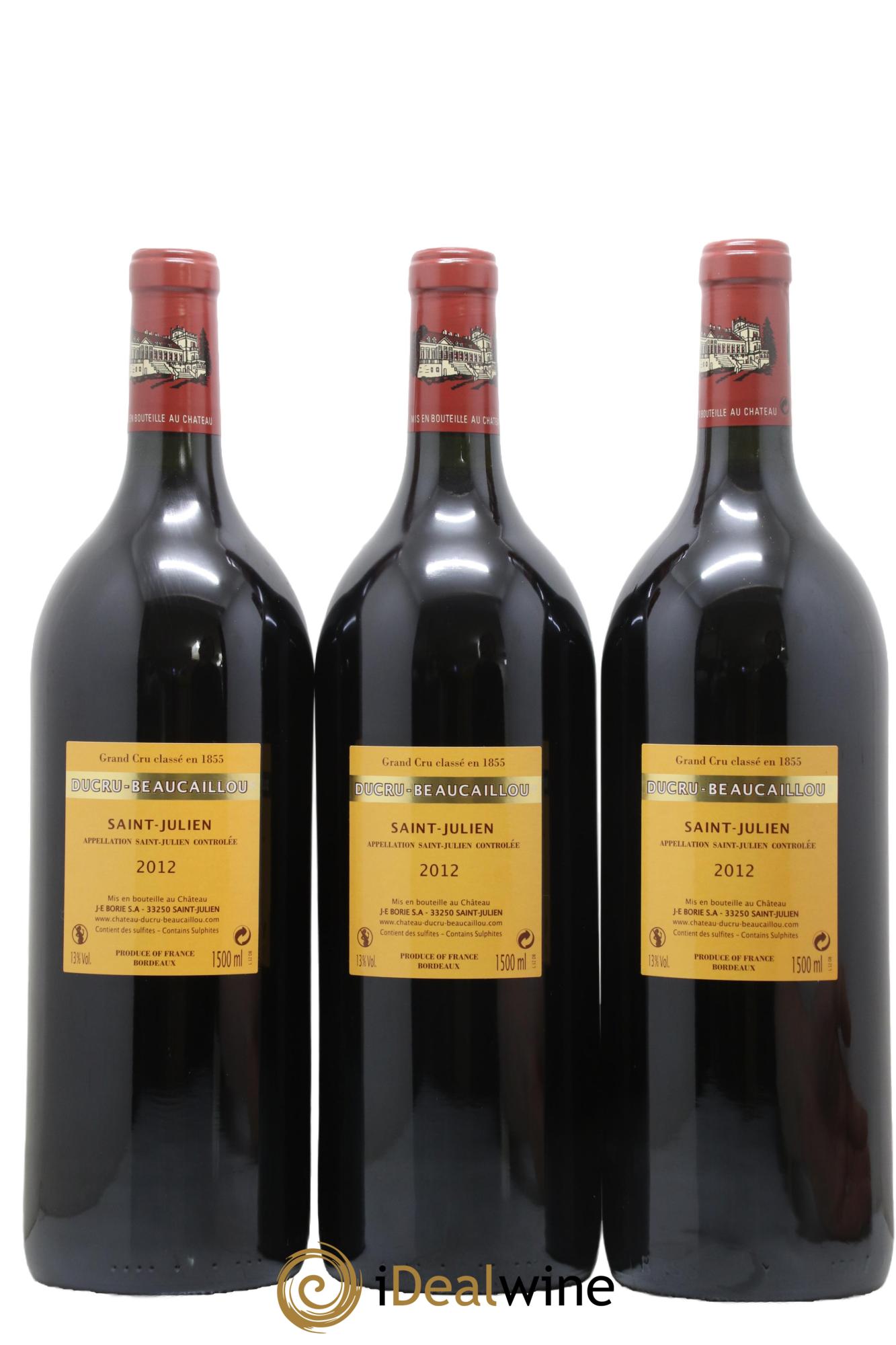 Château Ducru Beaucaillou 2ème Grand Cru Classé 2012 - Posten von 3 Magnum - 1