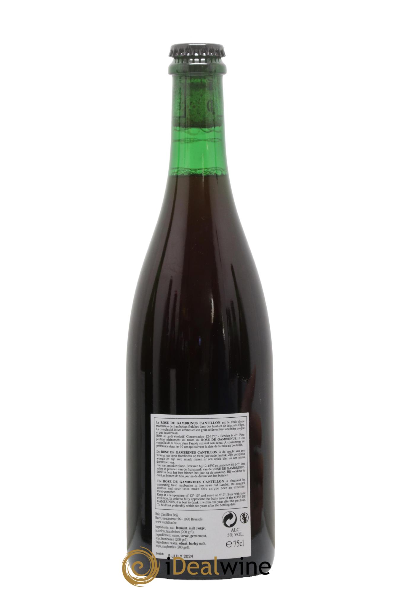 Bière Rosé de Gambrinus Lambic Cantillon bottled in 2024 - Lotto di 1 bottiglia - 1