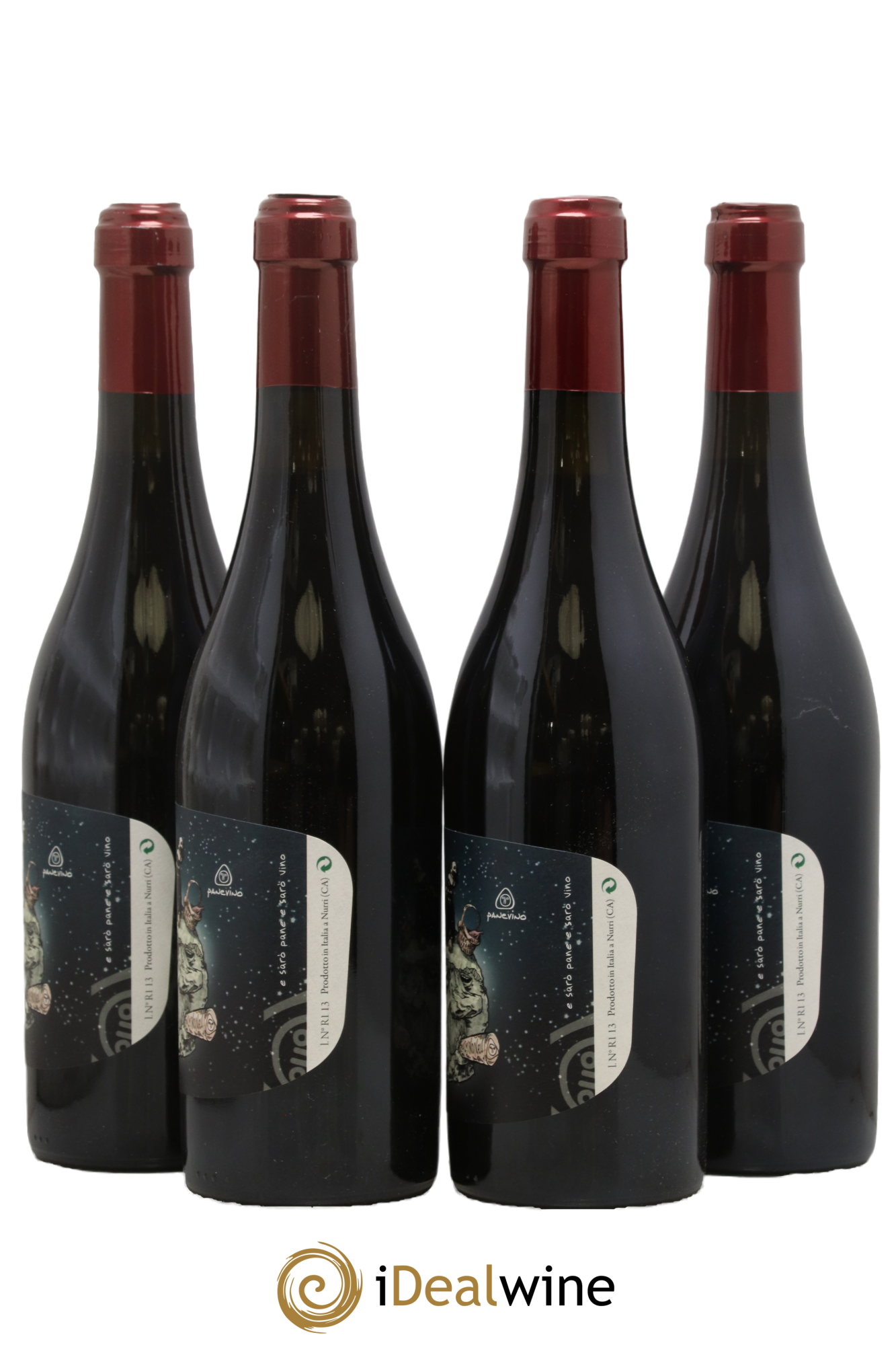 Sardaigne Vino Rosso Su'Chi No'Nau Panevino 2013 - Lot of 4 bottles - 1
