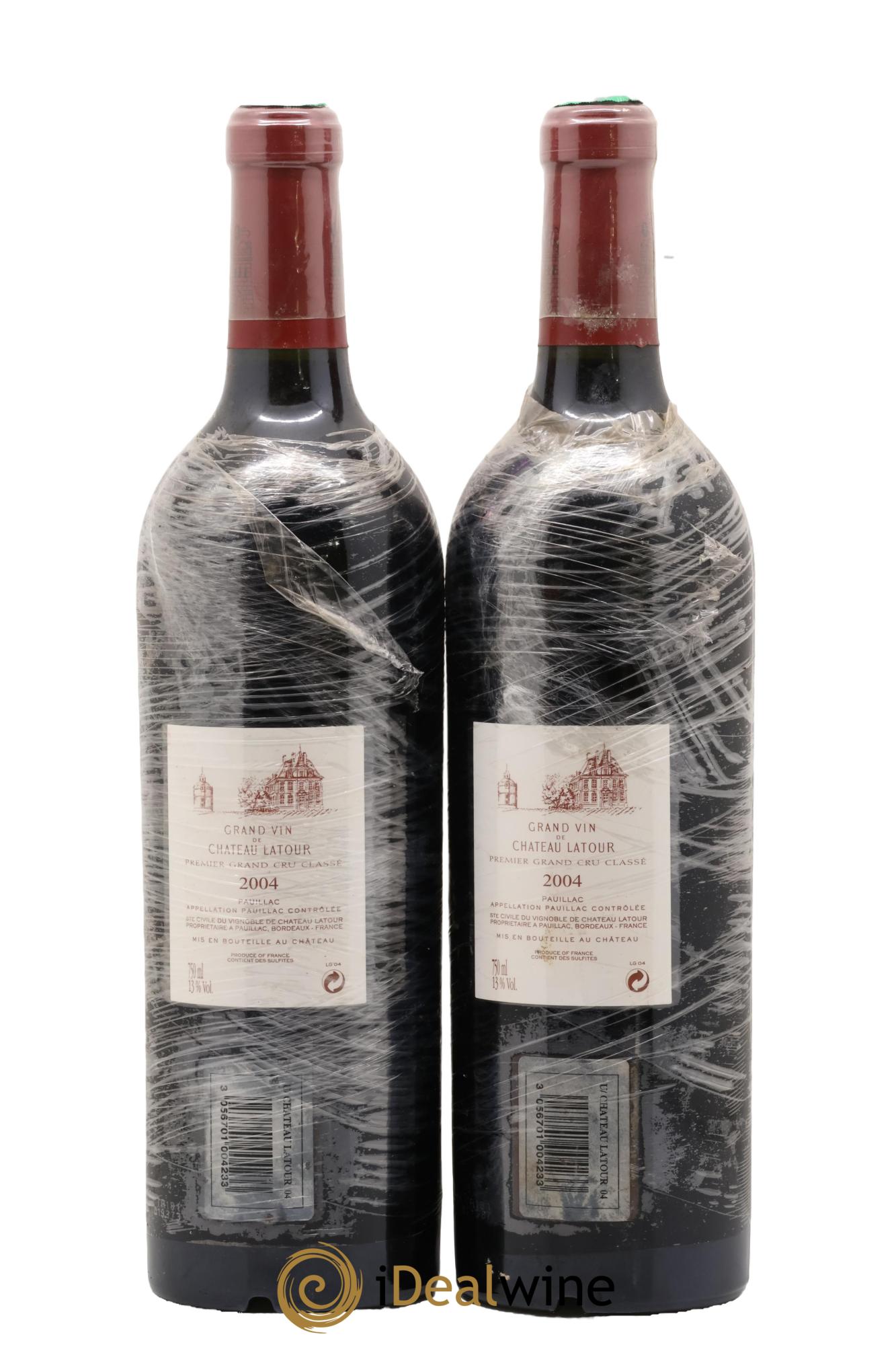 Château Latour 1er Grand Cru Classé 2004 - Lot de 2 bouteilles - 1