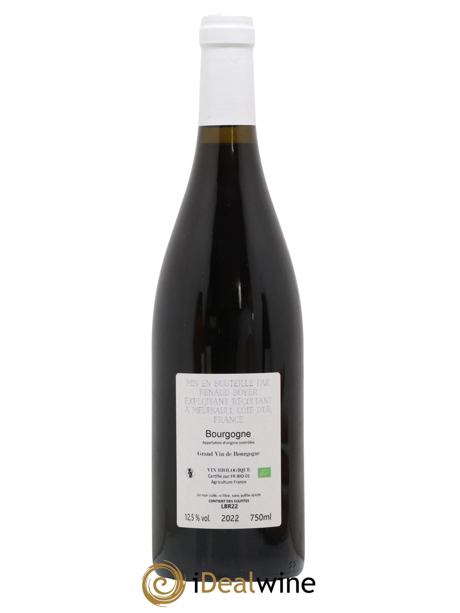 Bourgogne Les Riaux Renaud Boyer 2022 - Lot de 1 bouteille - 1