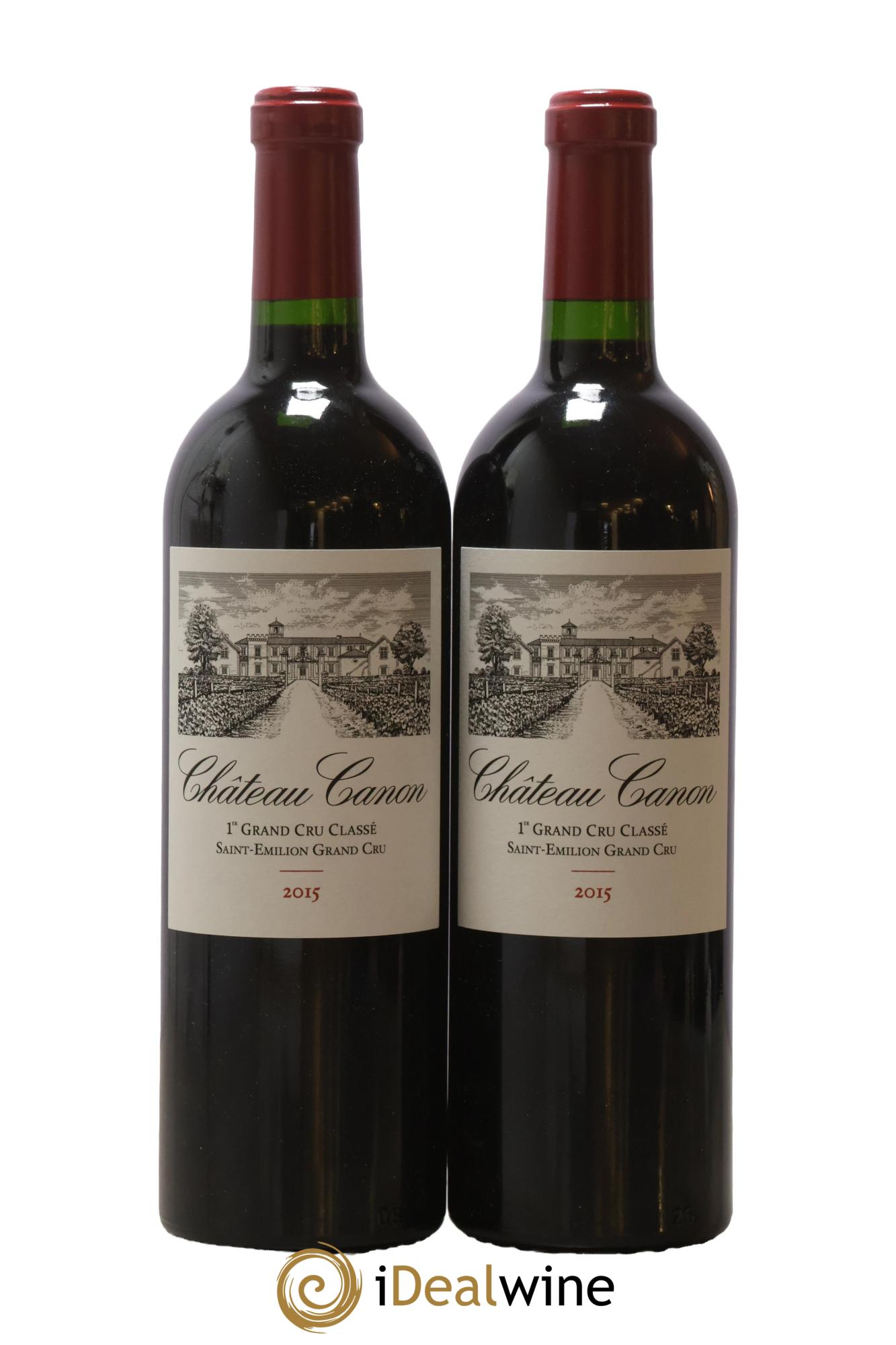 Château Canon 1er Grand Cru Classé B 2015 - Lot of 2 bottles - 0