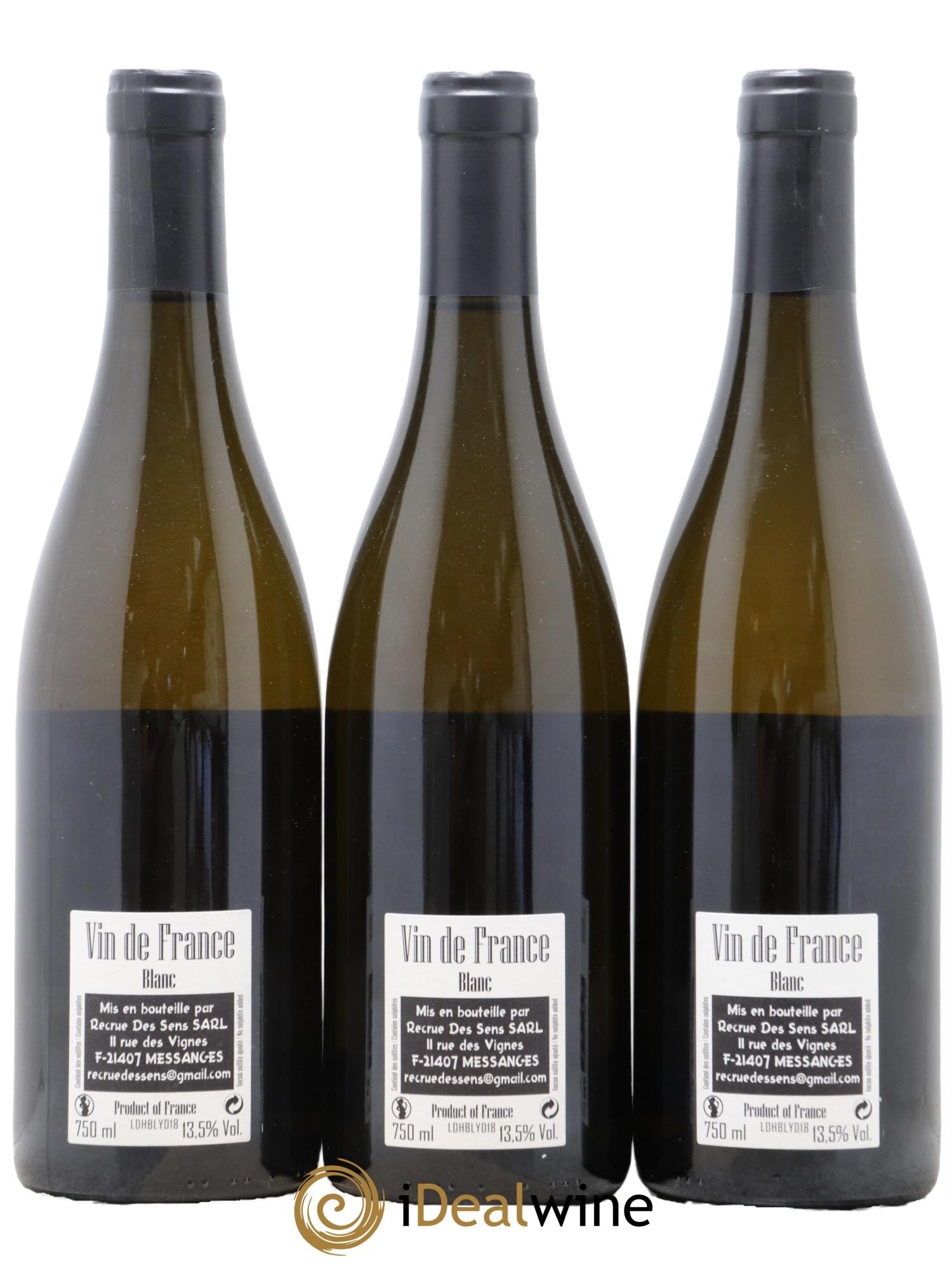 Vin de France DH Yann Durieux - Recrue des Sens 2018 - Lot of 3 bottles - 1