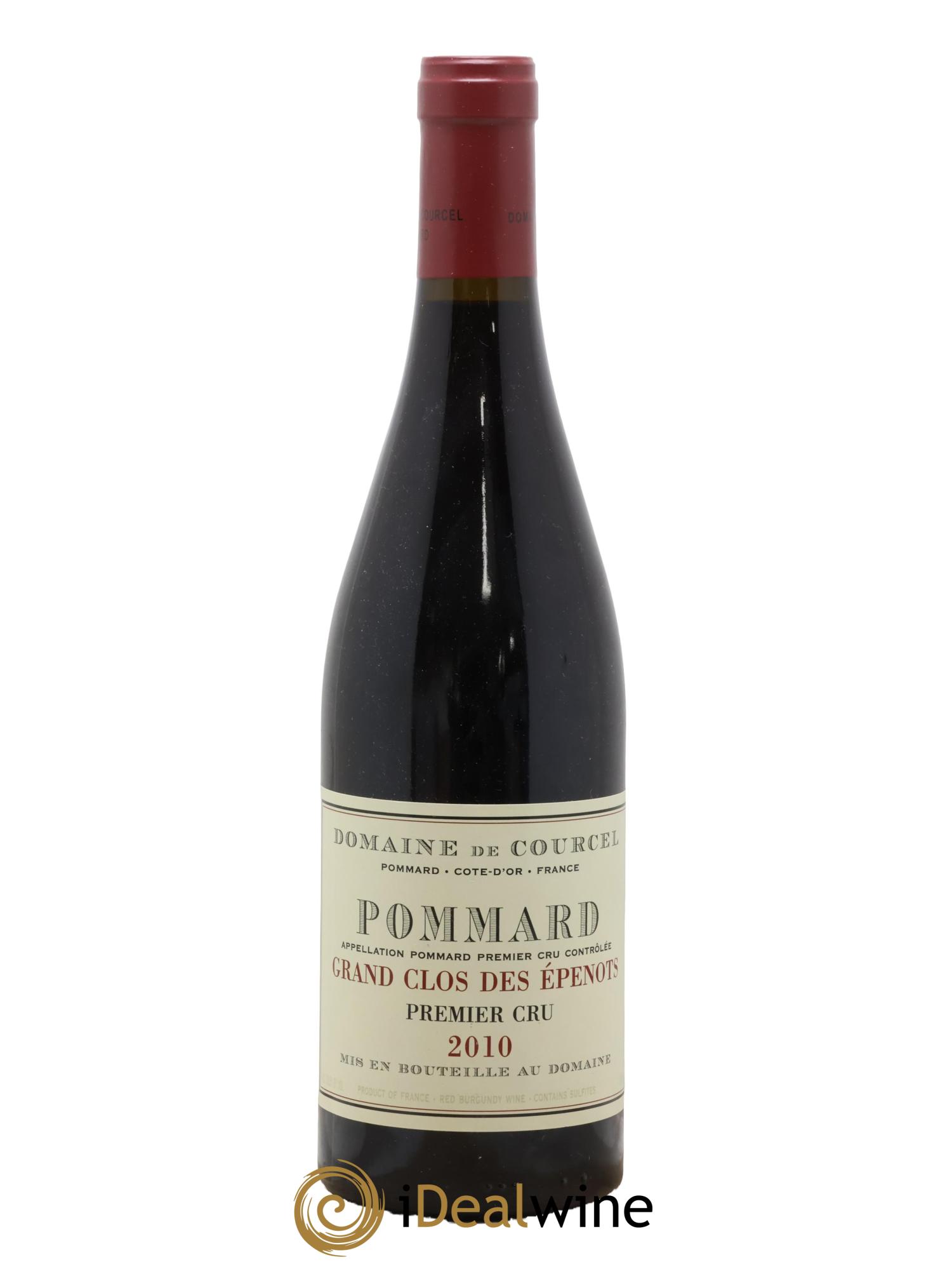 Pommard 1er Cru Grand Clos des Epenots de Courcel (Domaine) 2010 - Lot de 1 bouteille - 0