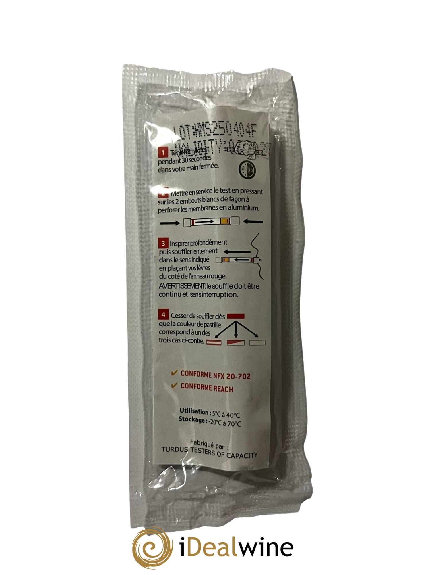 1 lot de 3 éthylotests à usage unique sans ballon - Lot of 1 bottle - 2