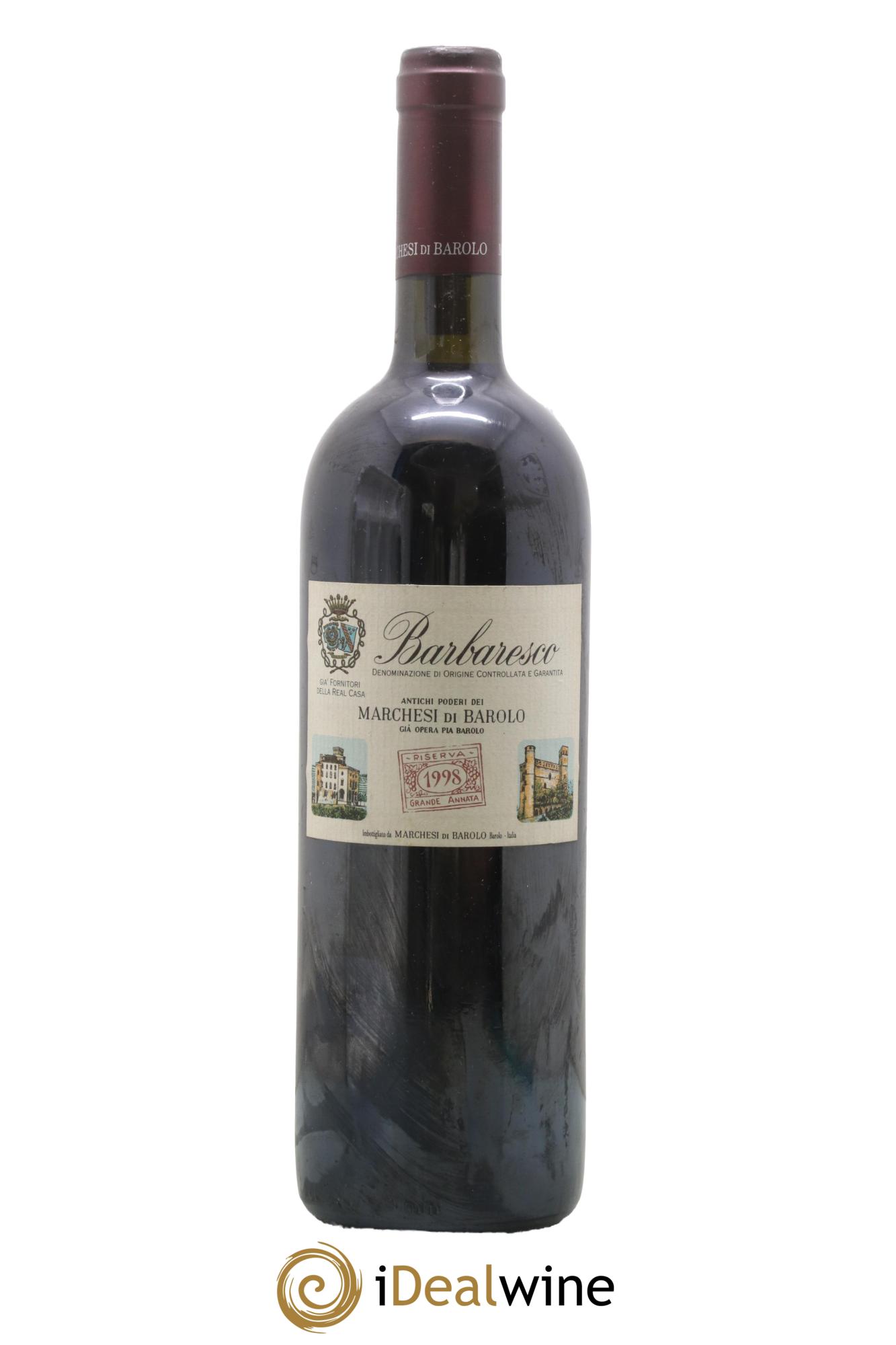 Barbaresco DOCG Riserva Marchesi Di Barolo 1998 - Lot of 1 bottle - 0