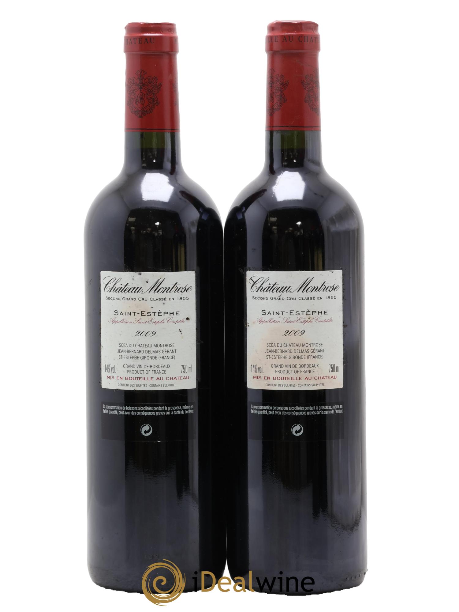 Château Montrose 2ème Grand Cru Classé 2009 - Lotto di 2 bottiglie - 1