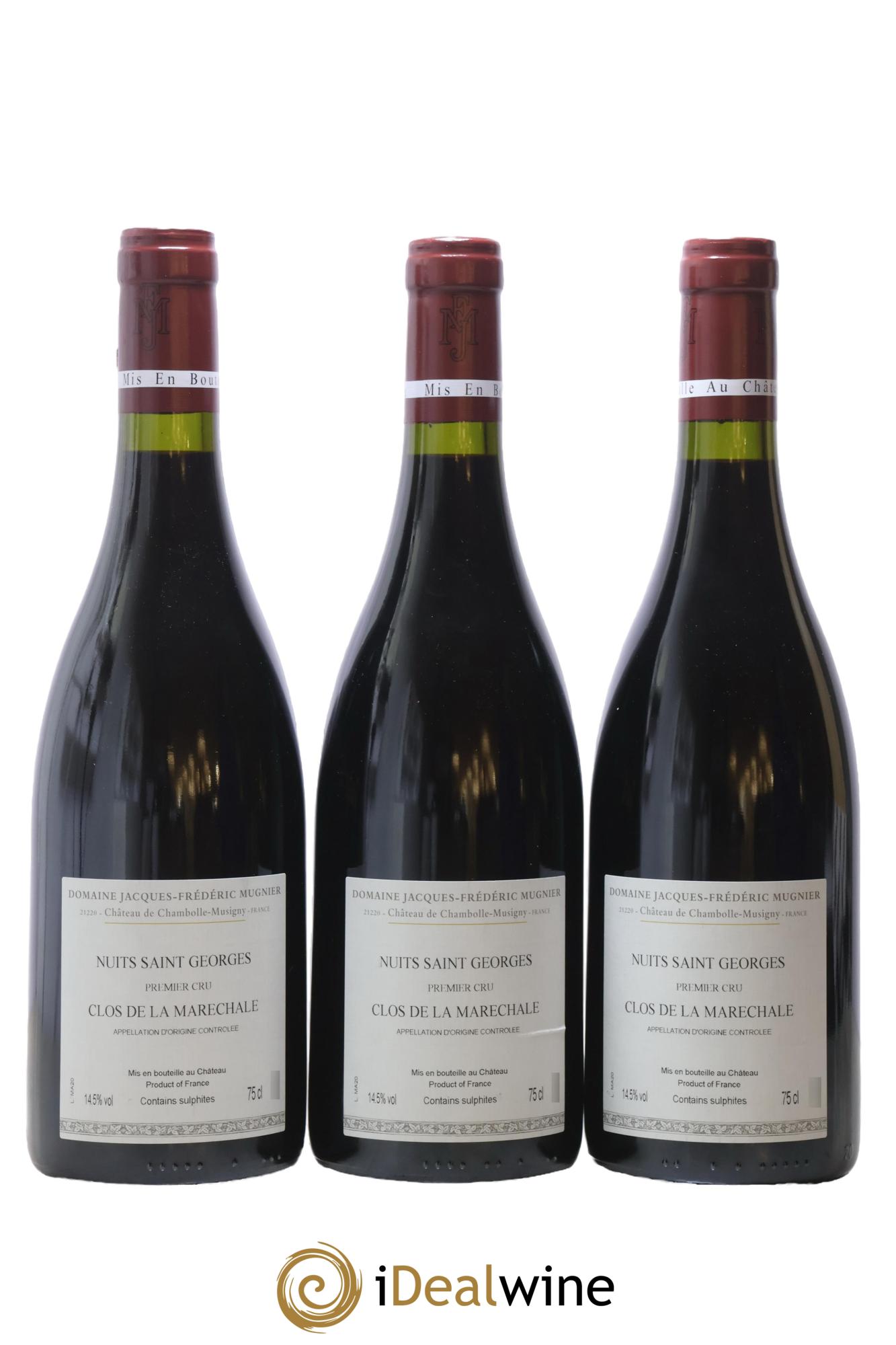 Nuits-Saint-Georges 1er Cru Clos de La Maréchale Jacques-Frédéric Mugnier 2020 - Lot de 3 bouteilles - 1