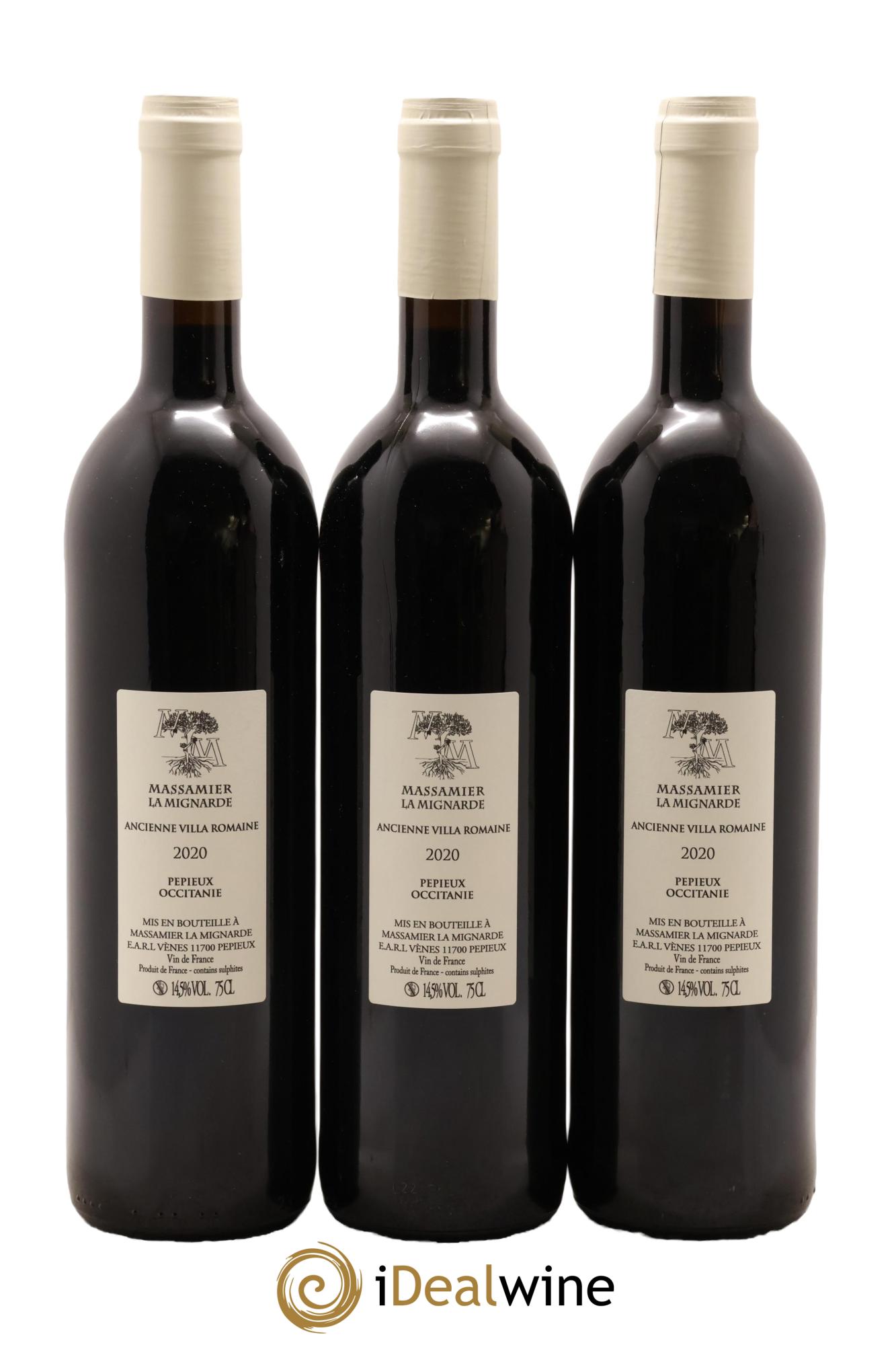 Vin de France Domus Maximus Château Massamier La Mignarde 2020 - Lot of 3 bottles - 1