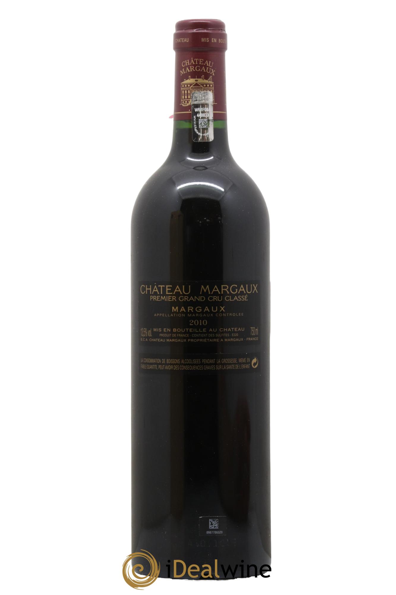 Château Margaux 1er Grand Cru Classé 2010 - Lotto di 1 bottiglia - 2