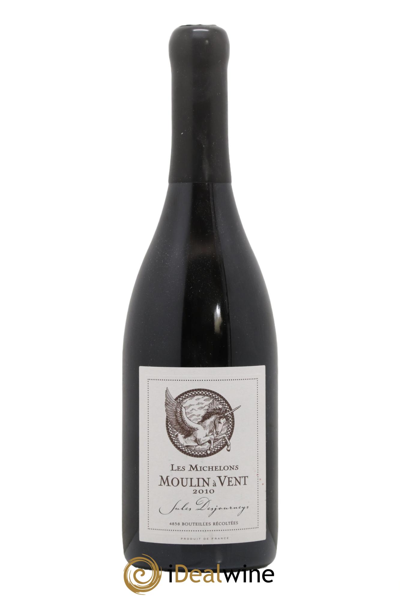 Moulin-à-Vent Les Michelons Jules Desjourneys 2010 - Lot de 1 bouteille - 0