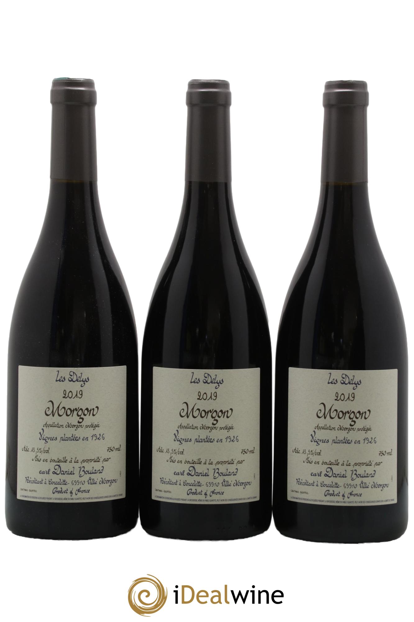 Morgon Les Delys Vielles Vignes de 1926 Daniel Bouland (Domaine) 2019 - Lot de 3 bouteilles - 0