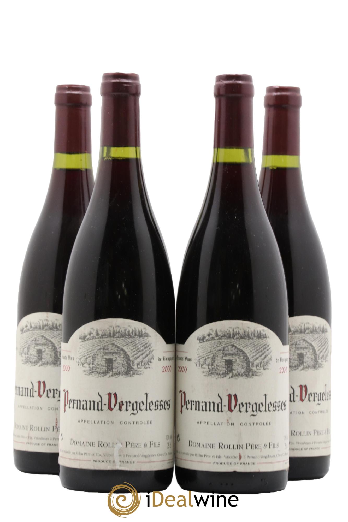 Pernand-Vergelesses Domaine Rollin 2000 - Lot de 4 bouteilles - 0
