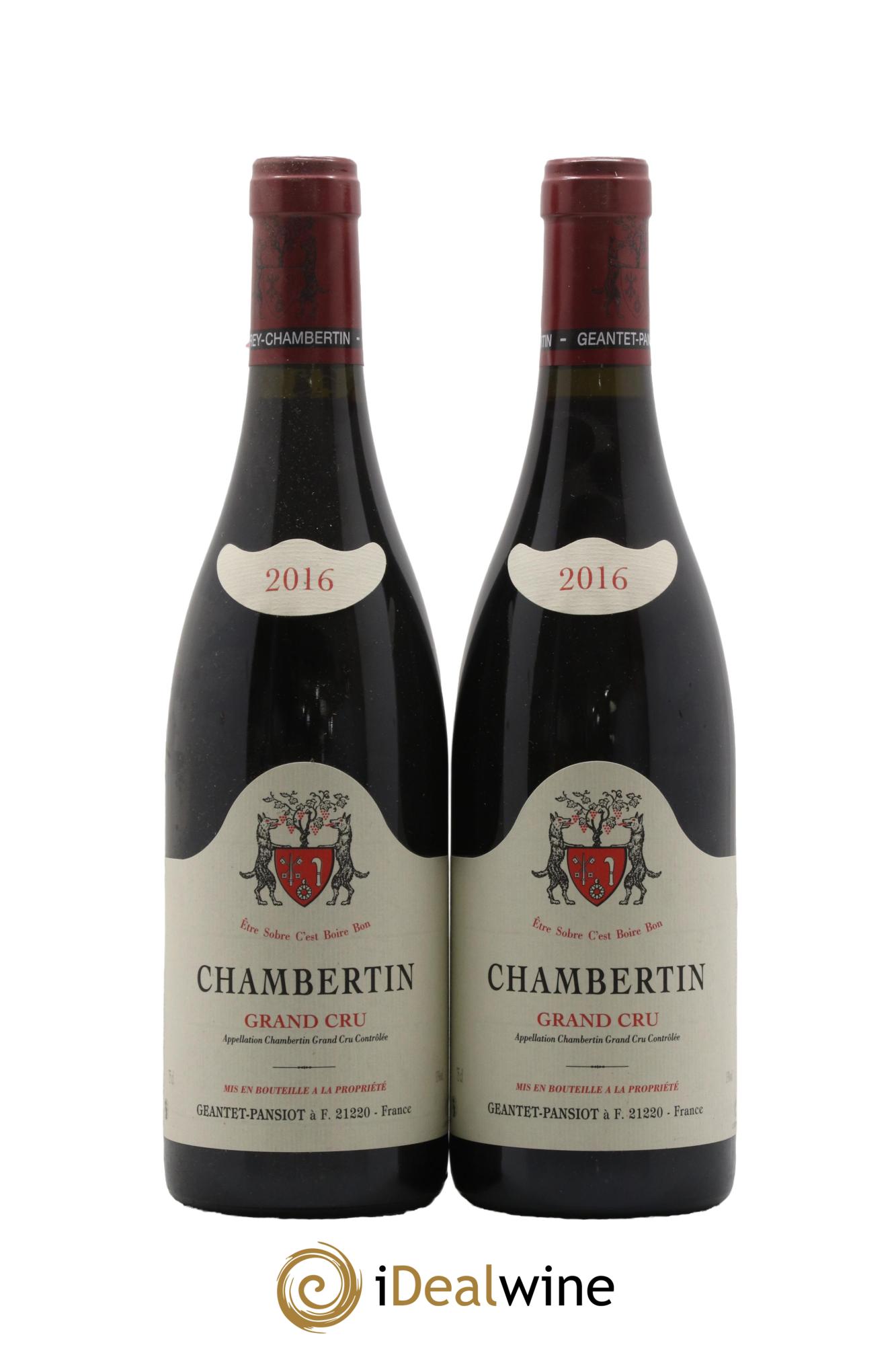 Chambertin Grand Cru Geantet-Pansiot 2016 - Lot de 2 bouteilles - 0
