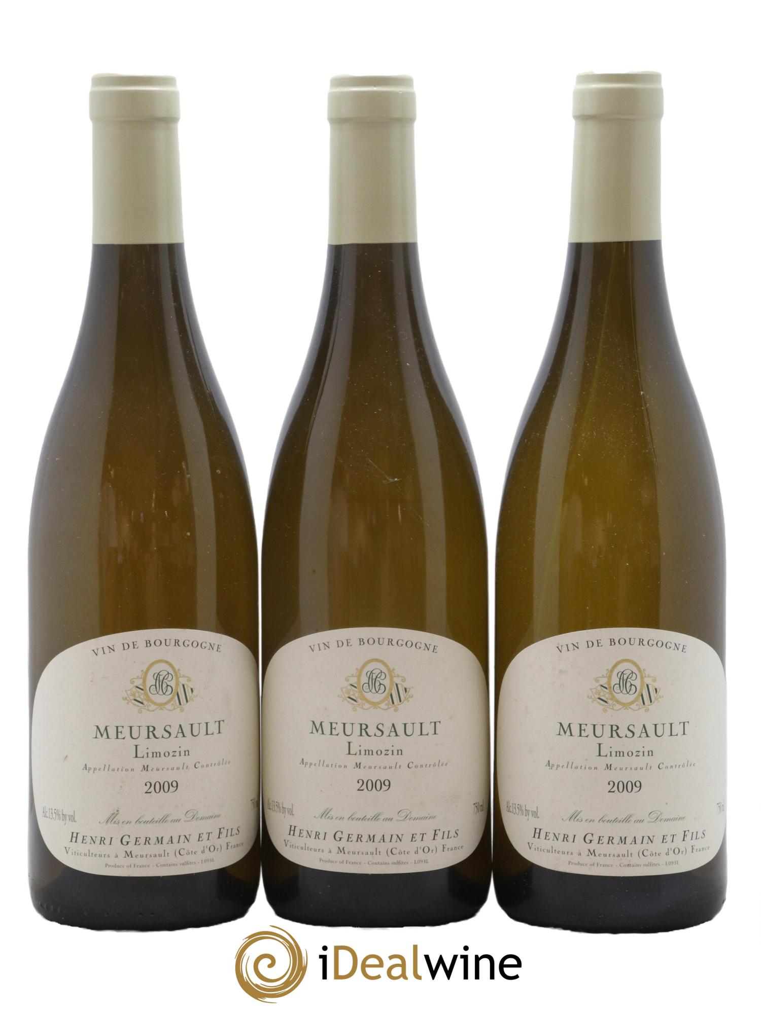 Meursault Limozin Henri Germain 2009 - Lot de 3 bouteilles - 0