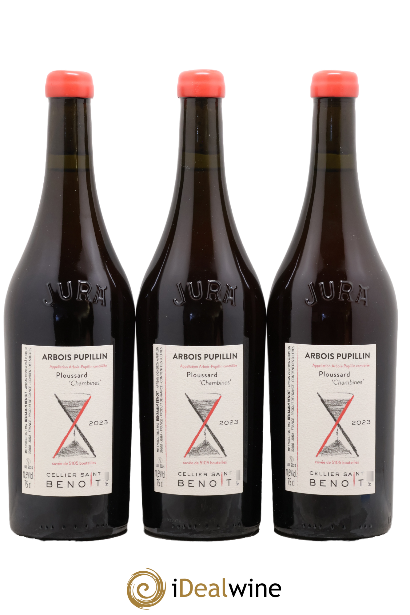 Arbois-Pupillin Ploussard Chambines Cellier Saint Benoît 2023 - Lot de 3 bouteilles - 0