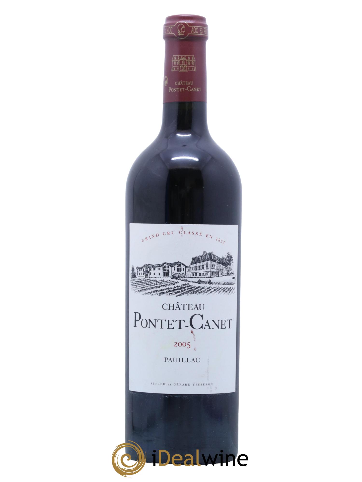 Château Pontet Canet 5ème Grand Cru Classé 2005 - Lot de 1 bouteille - 0