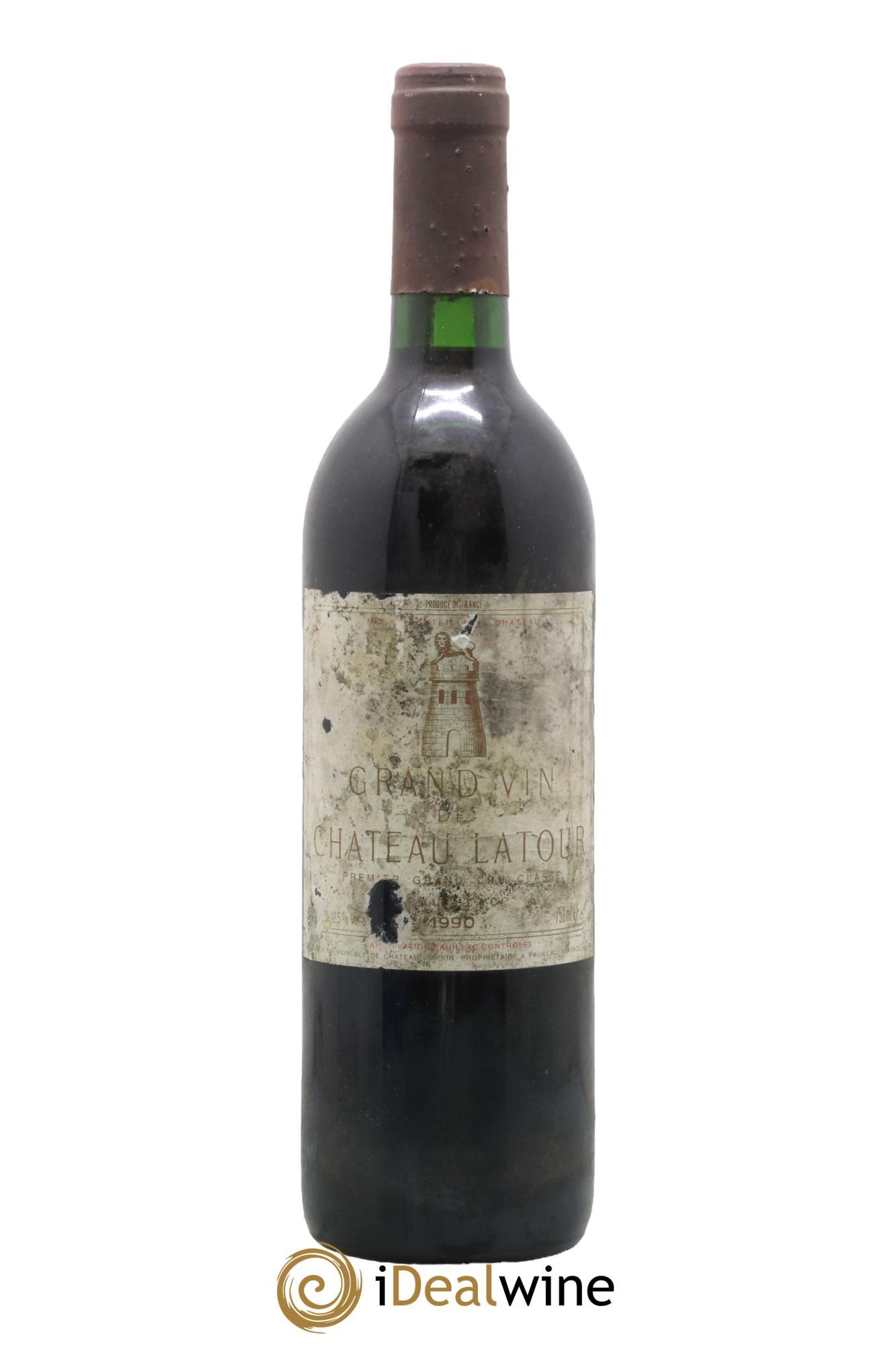 Château Latour 1er Grand Cru Classé 1990 - Lot de 1 bouteille - 0