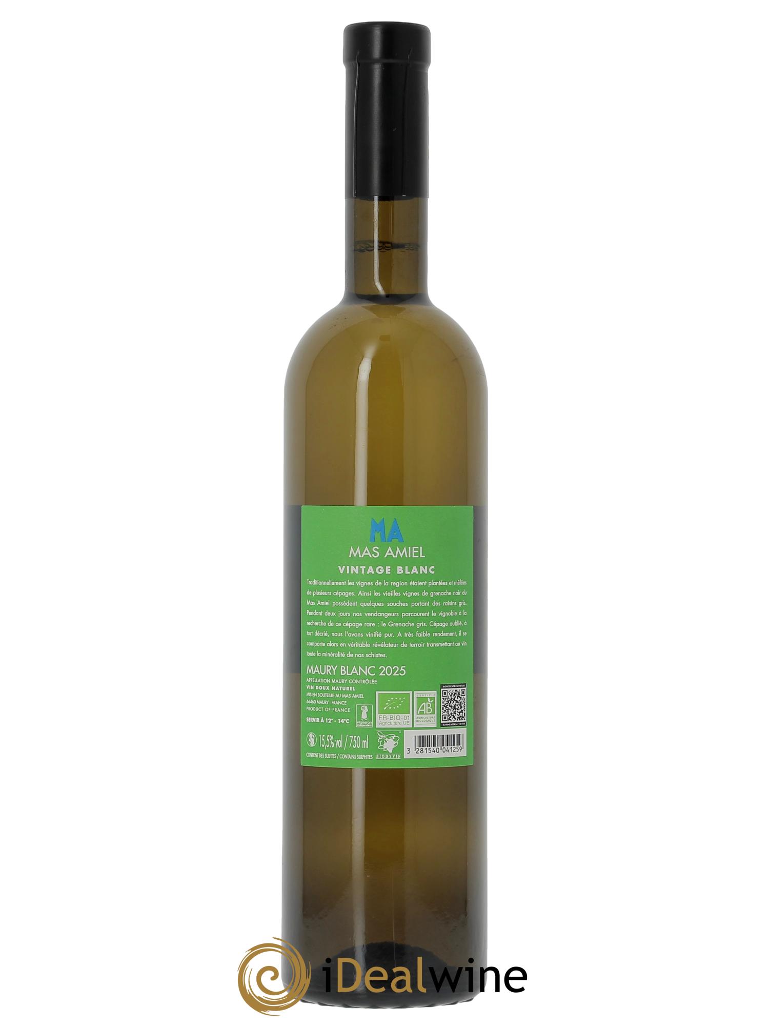 Maury Mas Amiel Vintage  2025 - Lot de 1 bouteille - 1