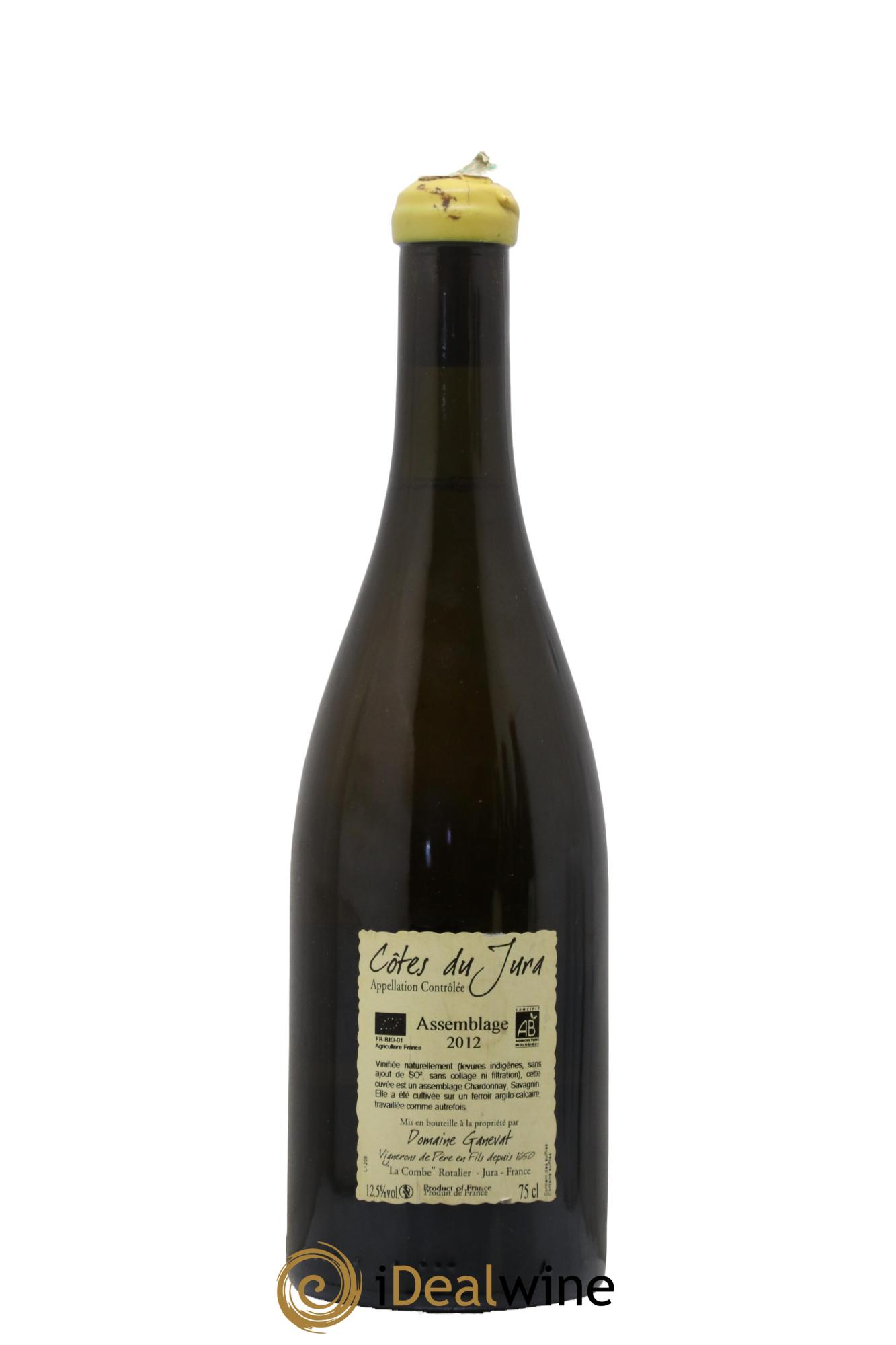 Côtes du Jura Cuvée Orégane Jean-François Ganevat (Domaine) 2012 - Lot de 1 bouteille - 1
