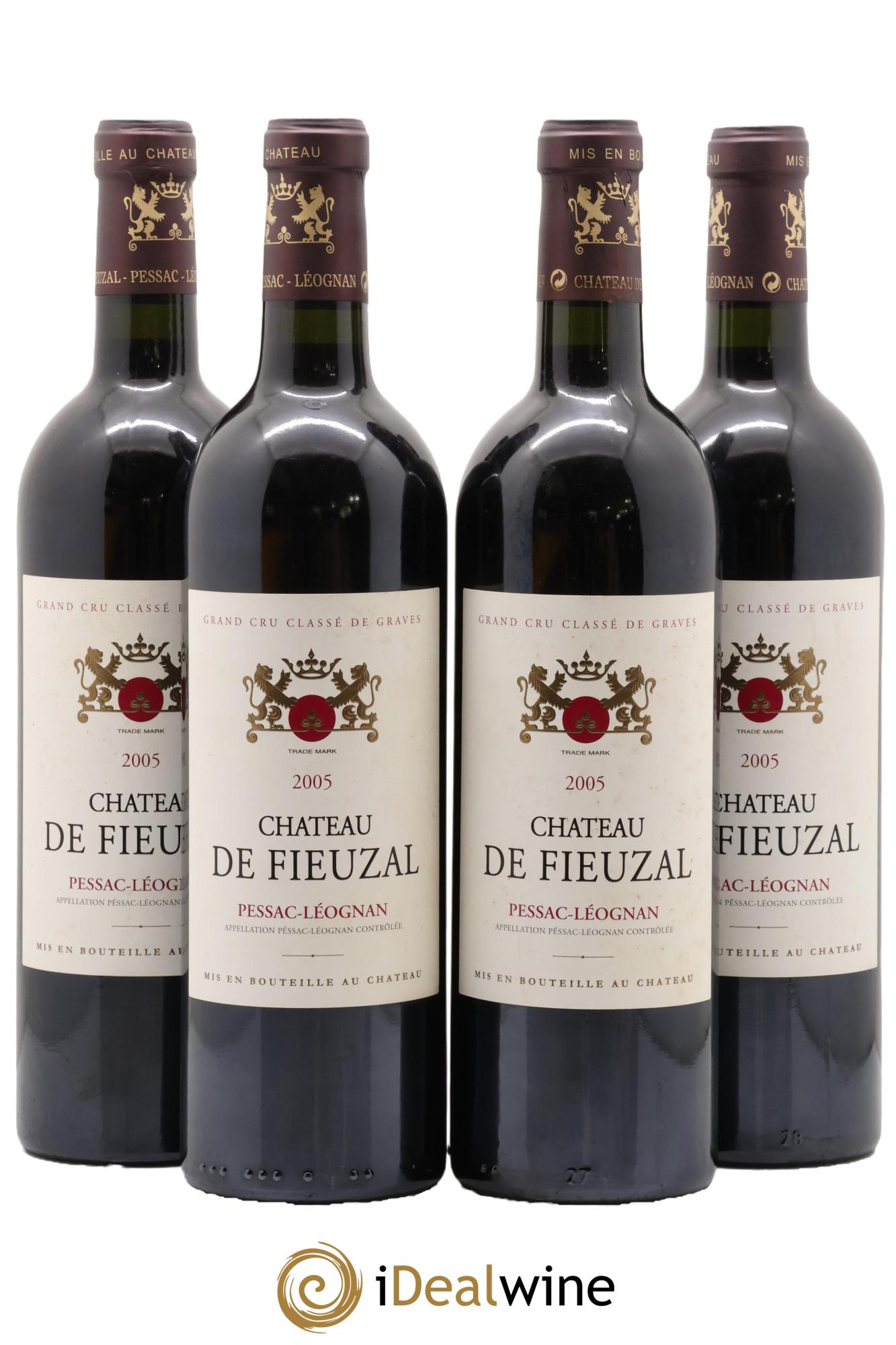 Château de Fieuzal Cru Classé de Graves 2005 - Lot of 4 bottles - 0