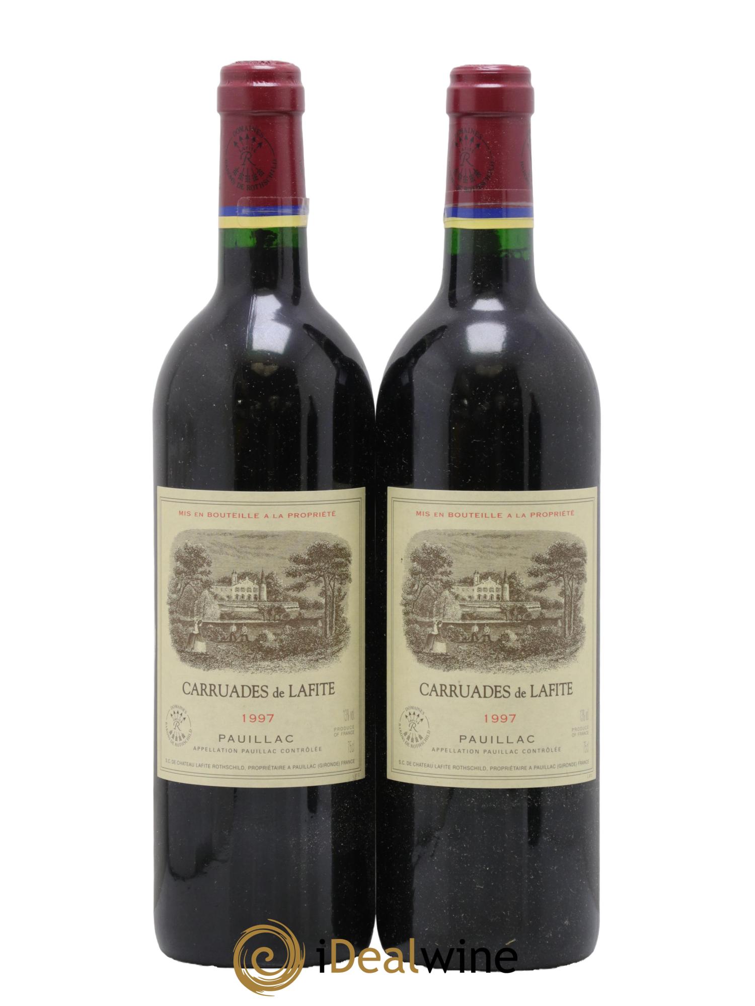 Carruades de Lafite Rothschild Second Vin 1997 - Lot de 2 bouteilles - 0