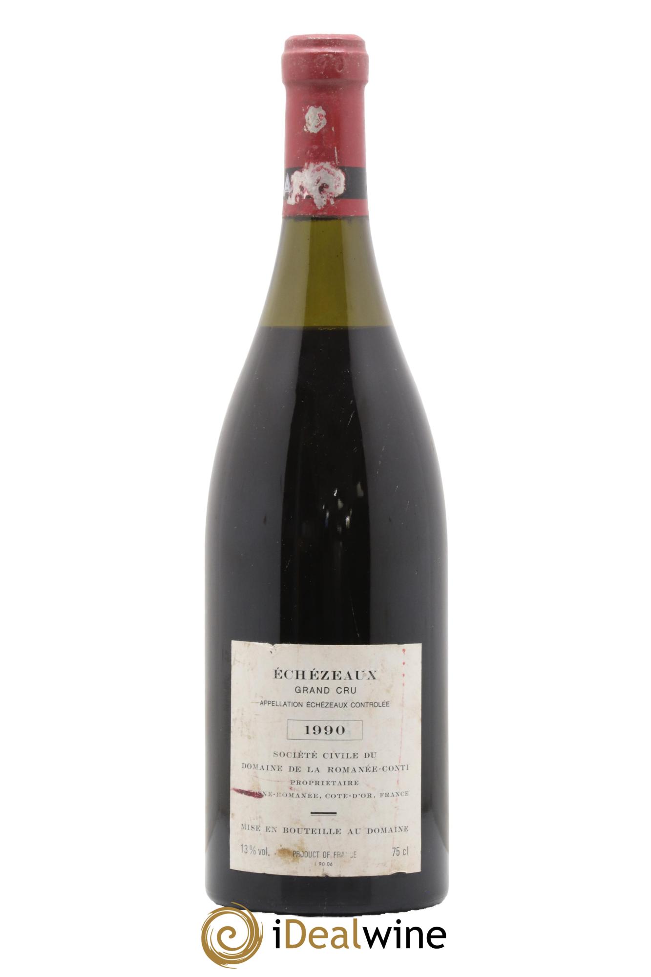 Echezeaux Grand Cru Domaine de la Romanée-Conti 1990 - Lot de 1 bouteille - 1