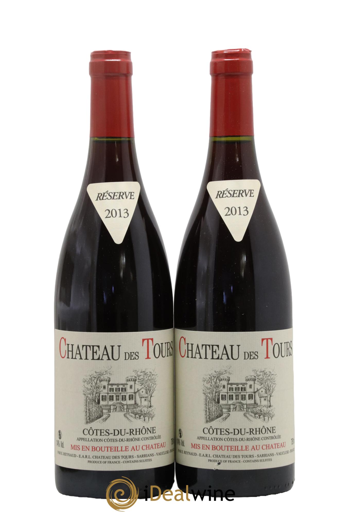 Côtes-du-Rhône Château des Tours Emmanuel Reynaud 2013 - Lot de 2 bouteilles - 0