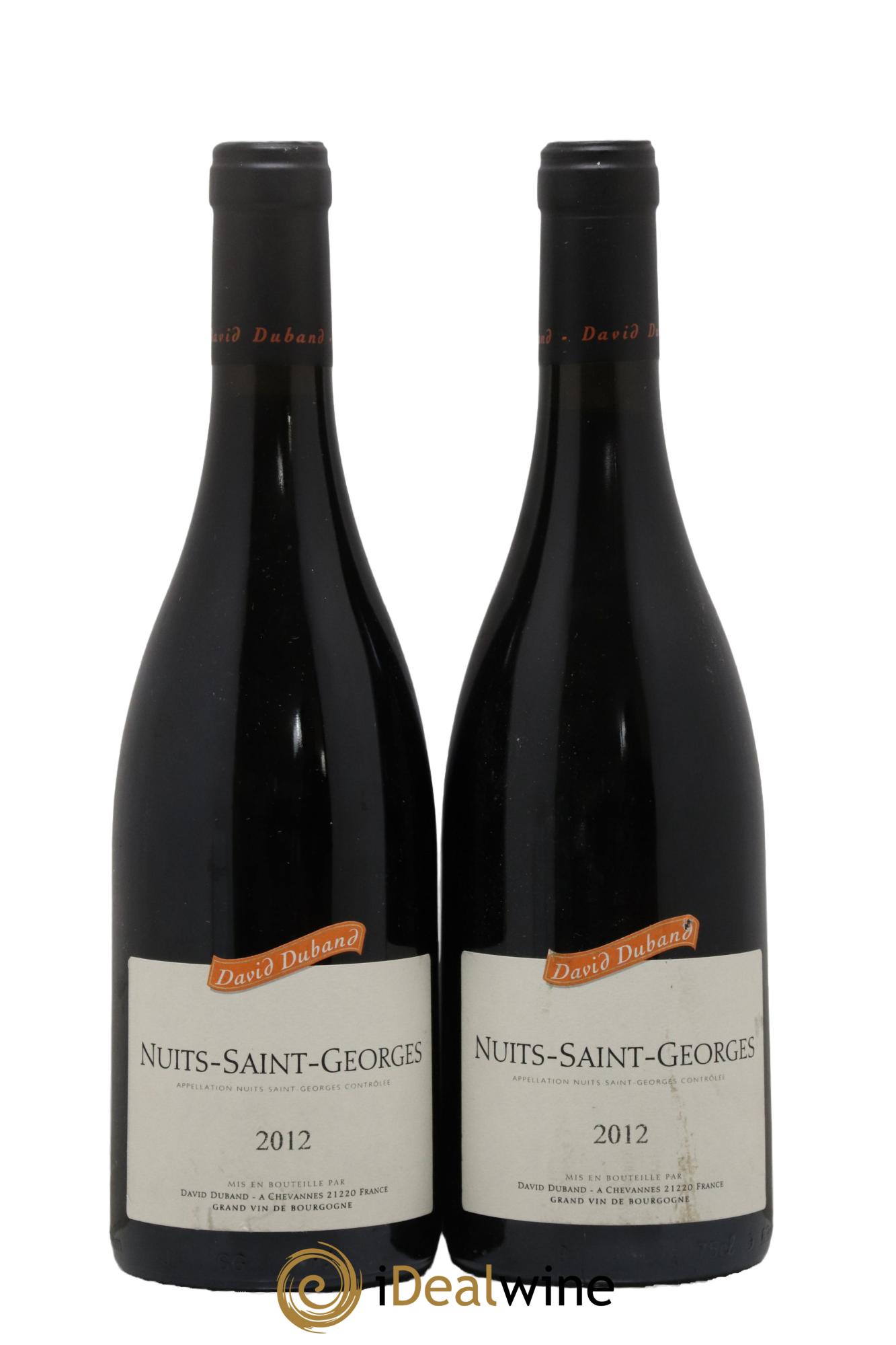 Nuits-Saint-Georges David Duband (Domaine) 2012 - Lot de 2 bouteilles - 0