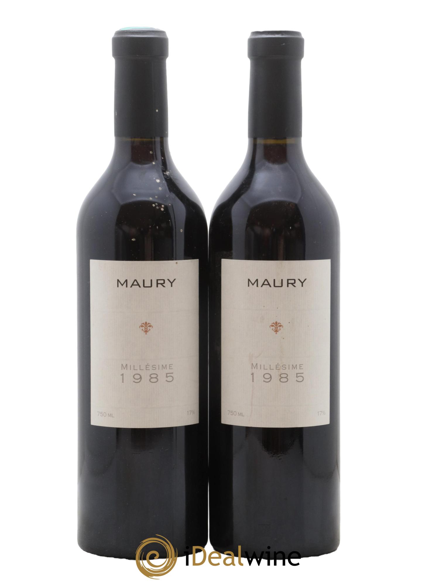 Maury Tuilé Hors d'âge Marjorie et Stéphane Gallet 1985 - Lot de 2 bouteilles - 0