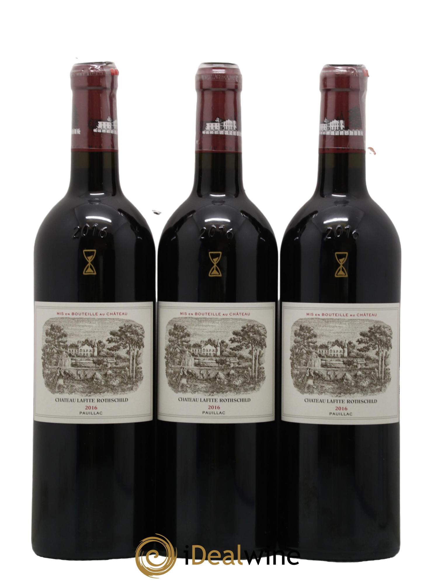 Château Lafite Rothschild 1er Grand Cru Classé 2016 - Posten von 3 Flaschen - 0