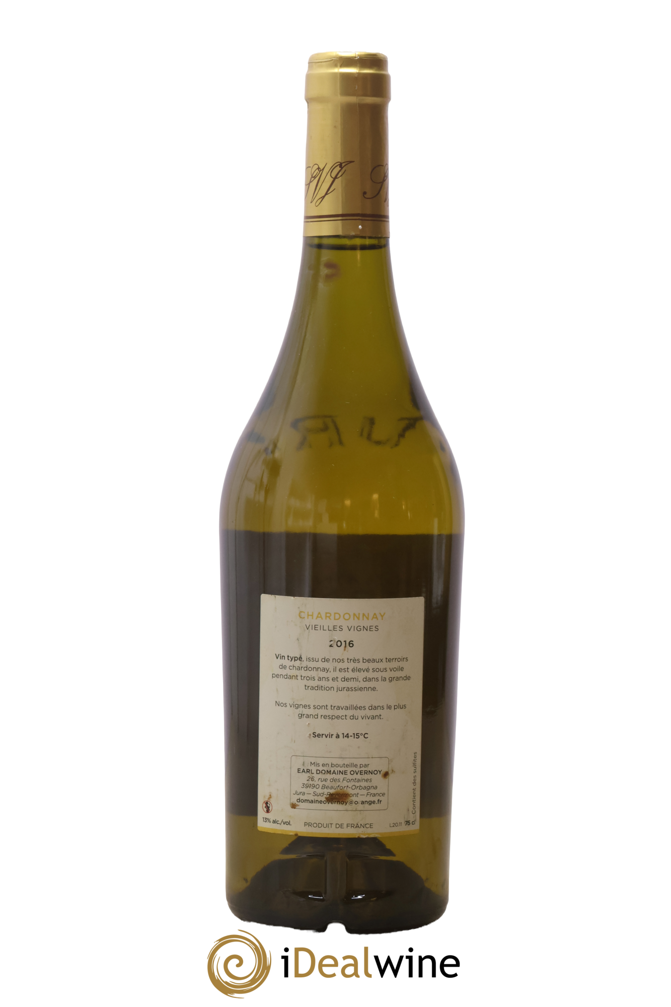 Côtes du Jura Chardonnay Cuvée Vieilles Vignes Guillaume Overnoy 2016 - Lot of 1 bottle - 1