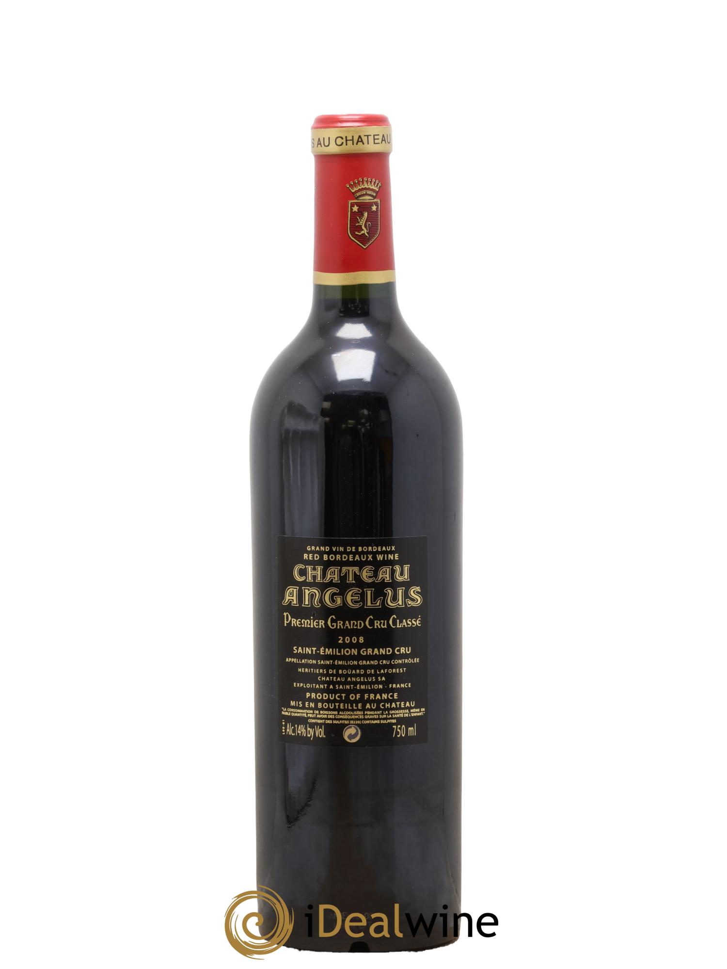 Château Angélus 1er Grand Cru Classé A 2008 - Posten von 1 Flasche - 1
