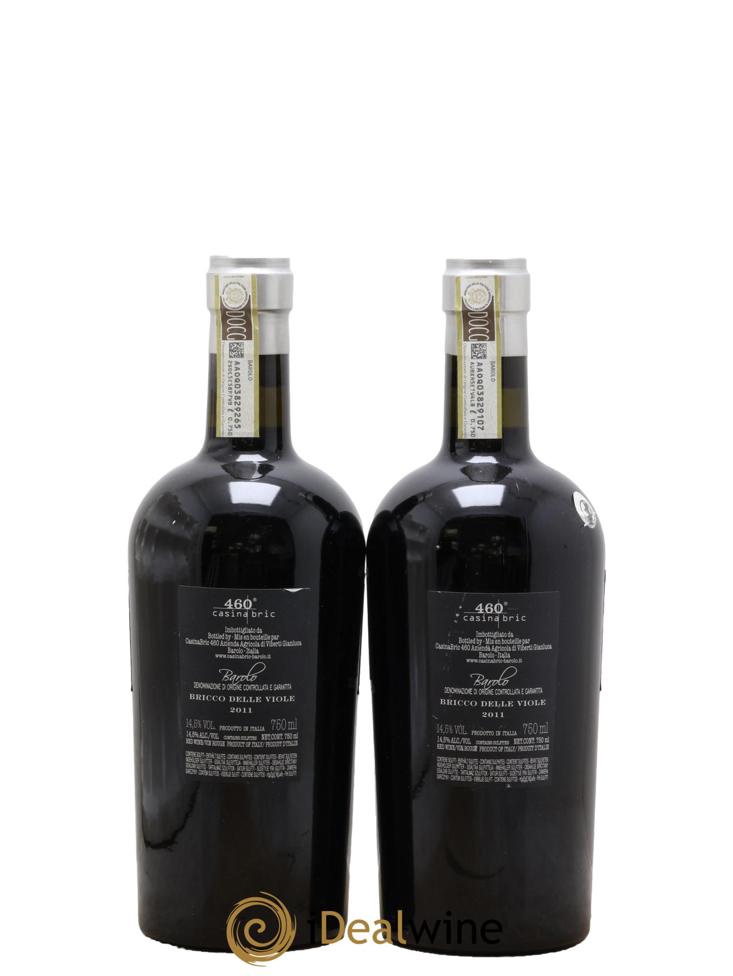 Barolo DOCG Bricco Delle Viole 460 Casina 2011 - Lot of 2 bottles - 1