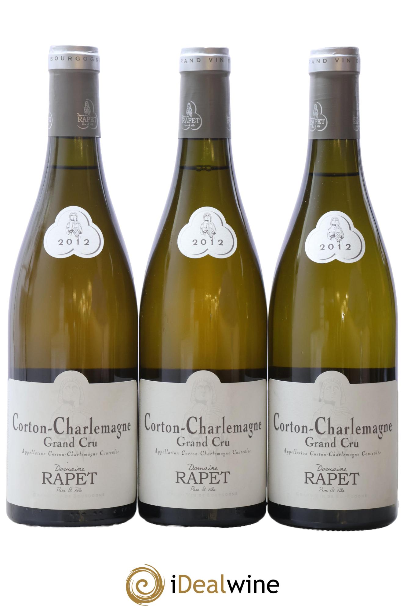 Corton-Charlemagne Grand Cru Rapet Père & Fils 2012 - Lot de 3 bouteilles - 0