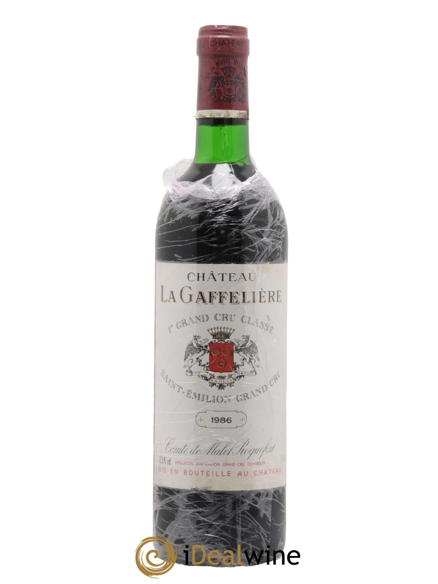 Château la Gaffelière 1er Grand Cru Classé B 1986 - Lot de 1 bouteille - 0