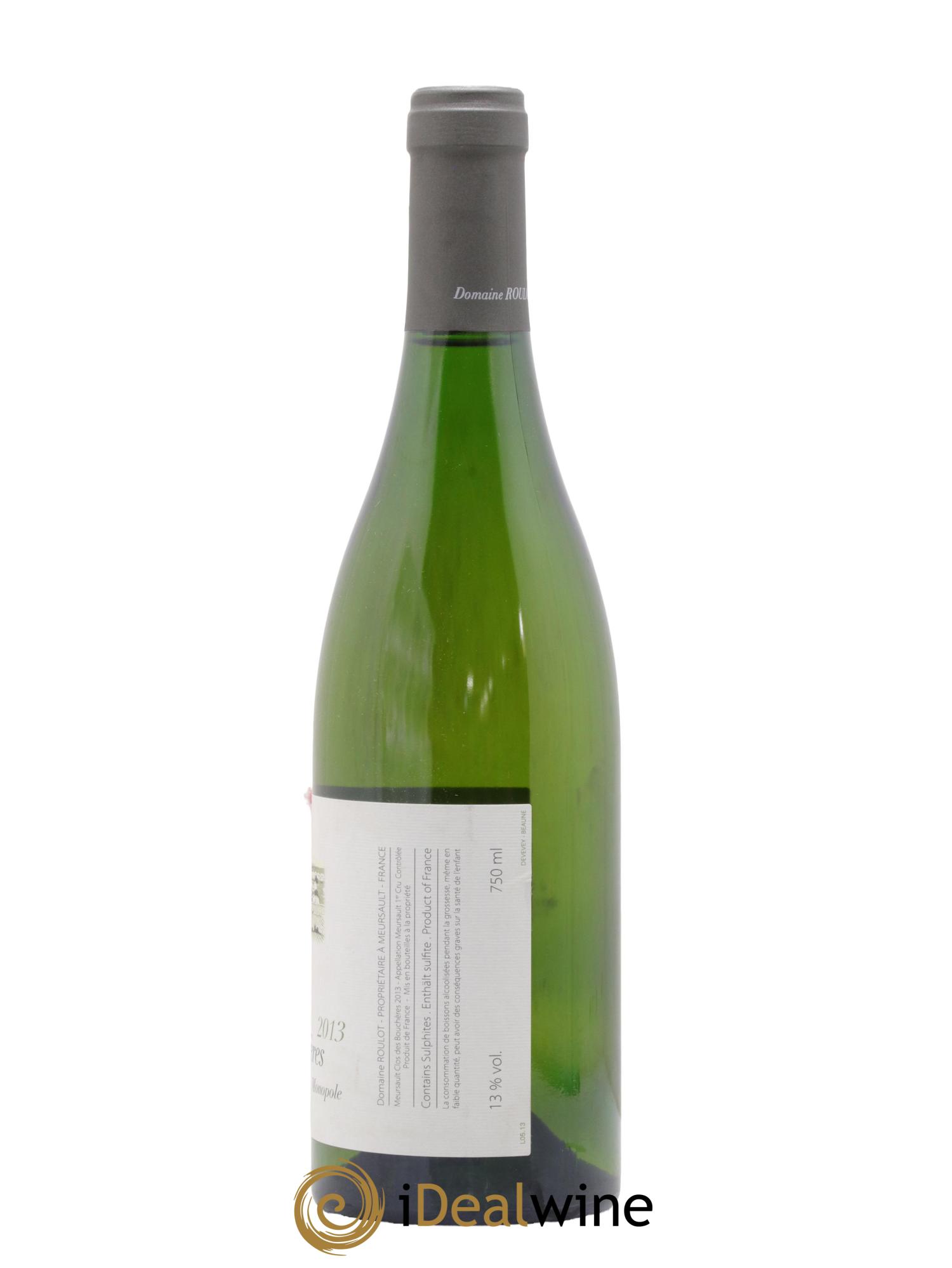 Meursault 1er Cru Les Bouchères Roulot (Domaine) 2013 - Lot de 1 bouteille - 1
