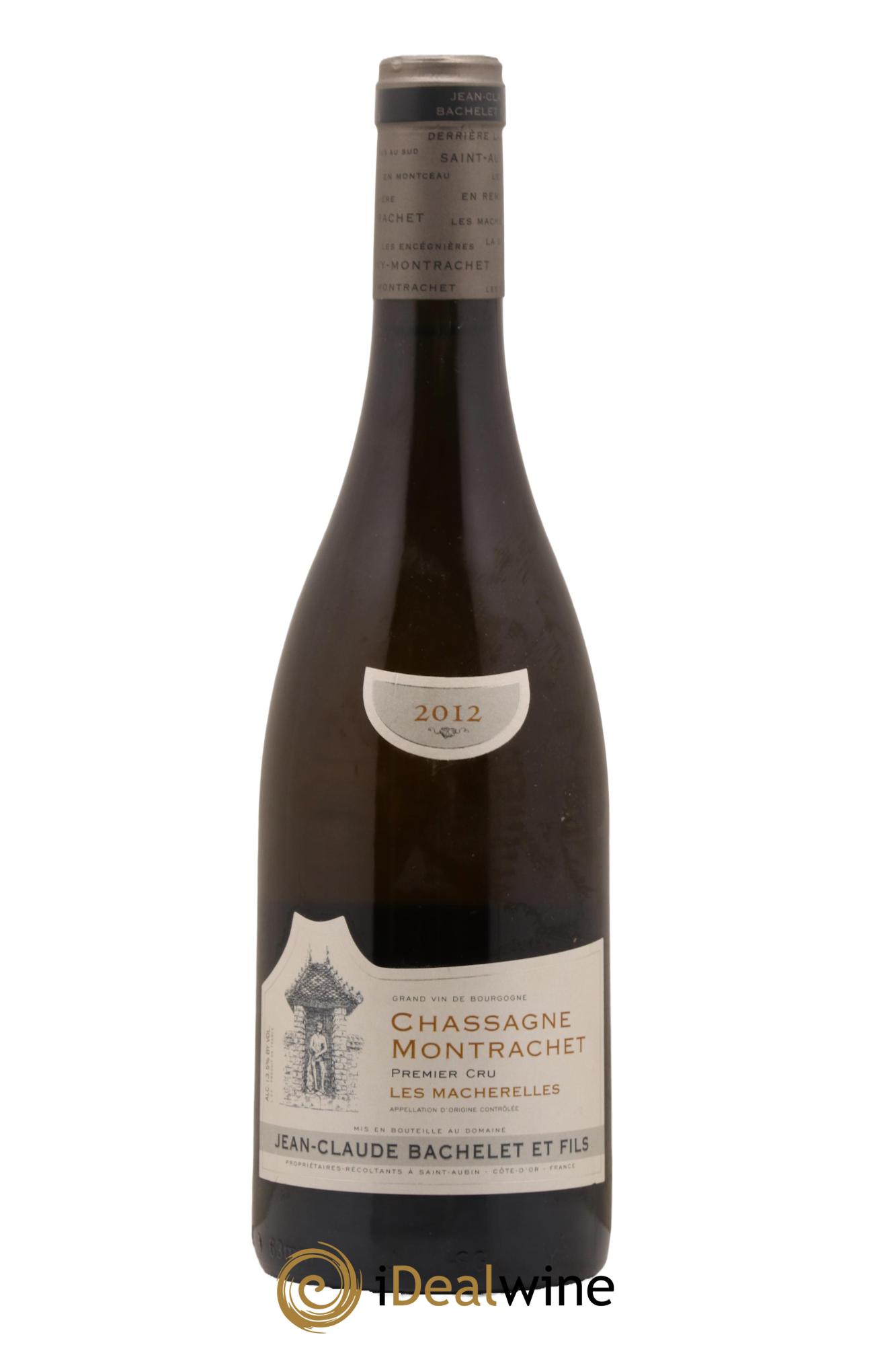 Chassagne-Montrachet 1er Cru Les Macherelles Jean-Claude Bachelet (Domaine) 2012 - Lot de 1 bouteille - 0