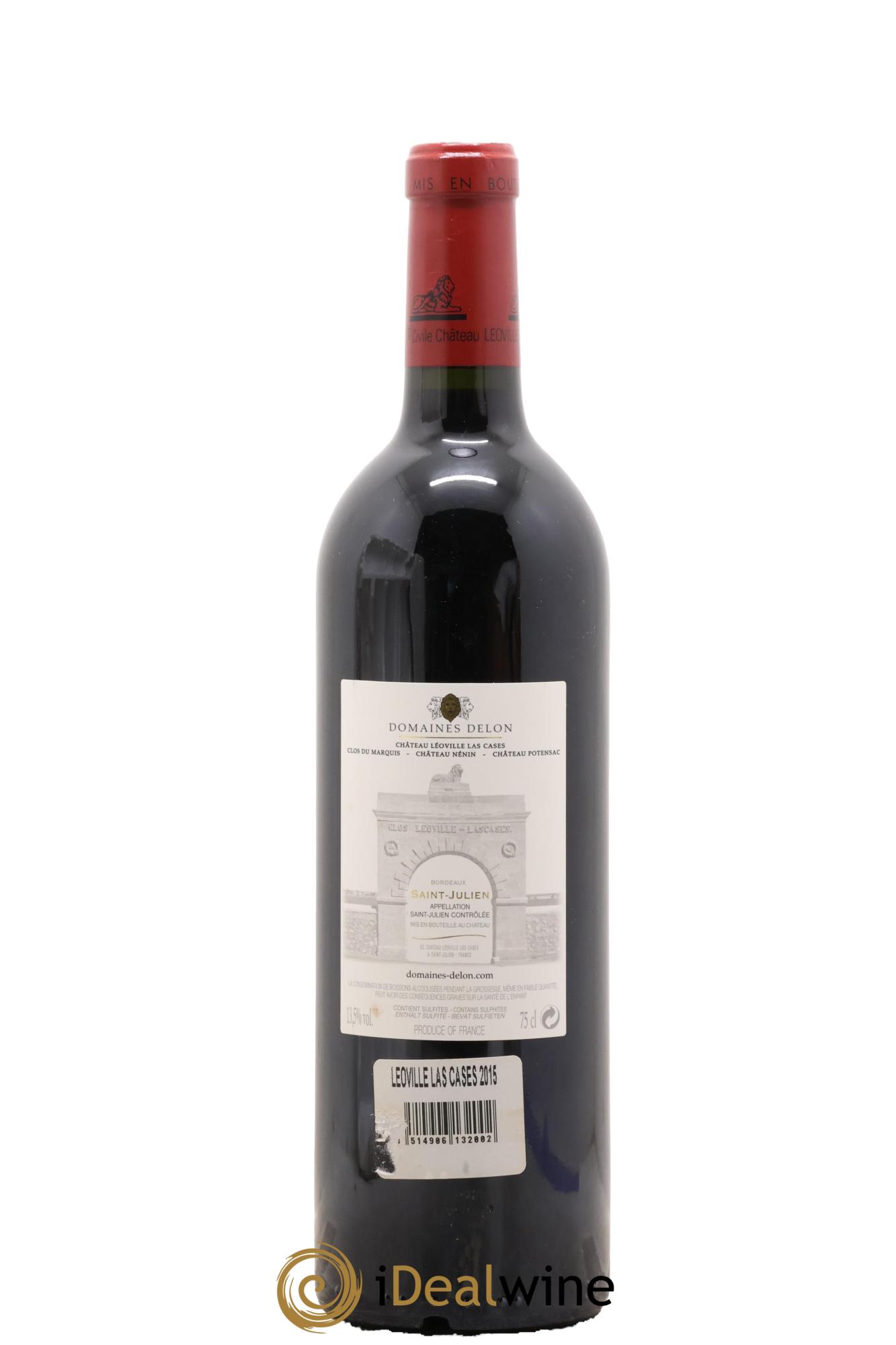 Château Léoville Las Cases 2ème Grand Cru Classé 2015 - Lot of 1 bottle - 1