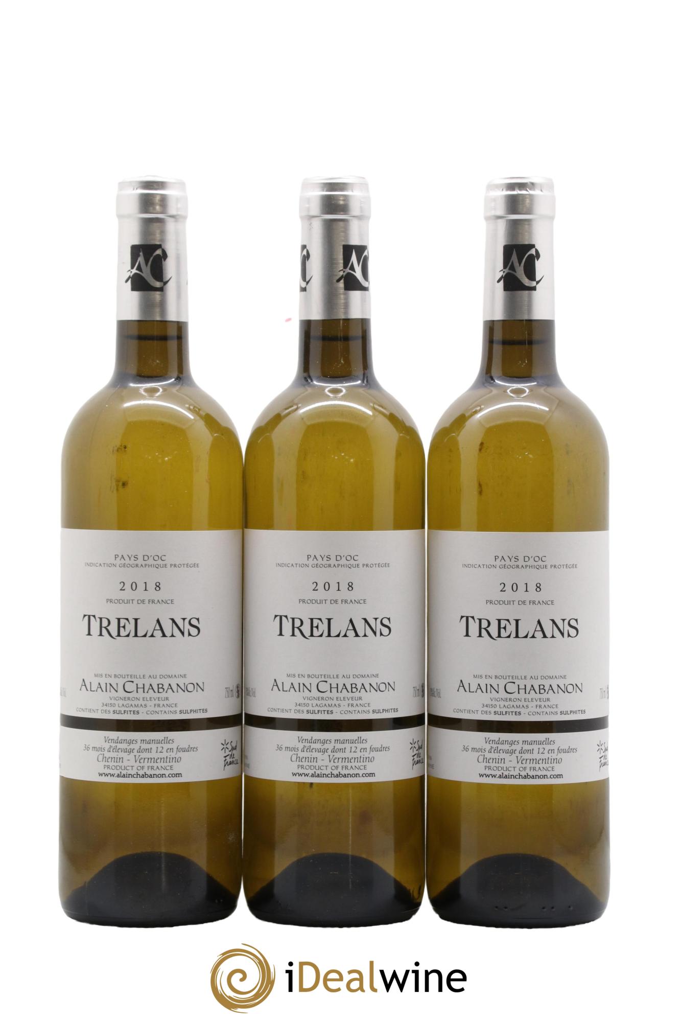 IGP Pays d'Oc Trelans Alain Chabanon (Domaine) 2018 - Lotto di 12 bottiglie - 4