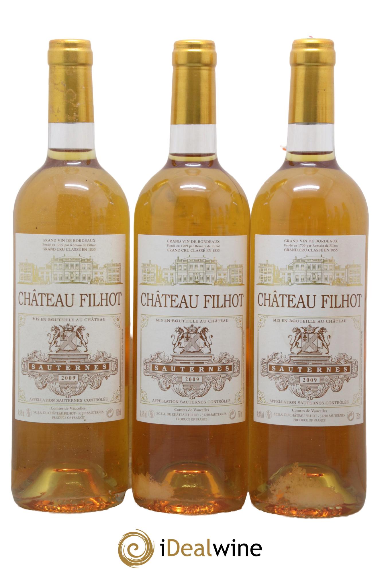 Château Filhot 2ème Grand Cru Classé 2009 - Lotto di 6 bottiglie - 1