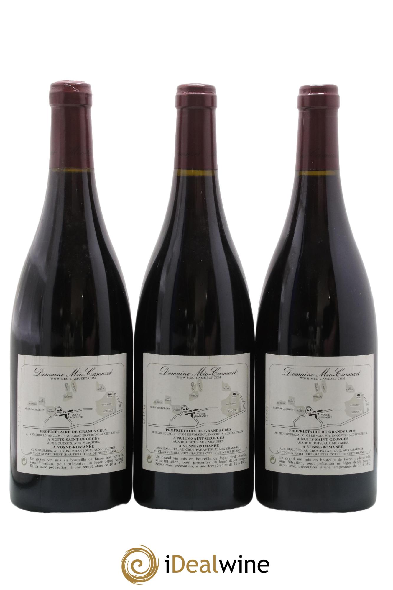 Vosne-Romanée 1er Cru Les Chaumes Méo-Camuzet (Domaine) 2002 - Lot de 3 bouteilles - 1