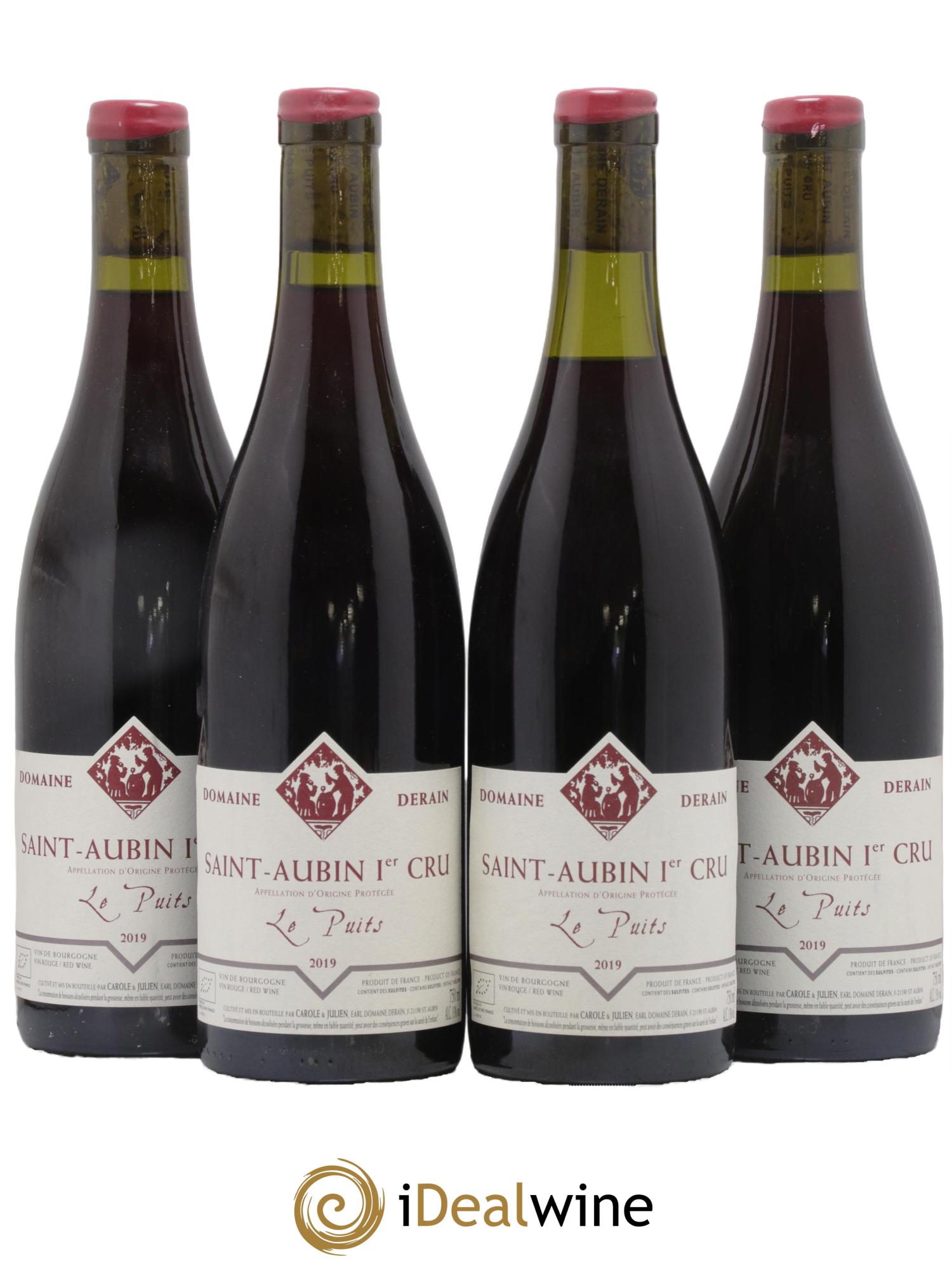 Saint-Aubin 1er Cru Le Puits Catherine et Dominique Derain 2019 - Lot of 4 bottles - 0