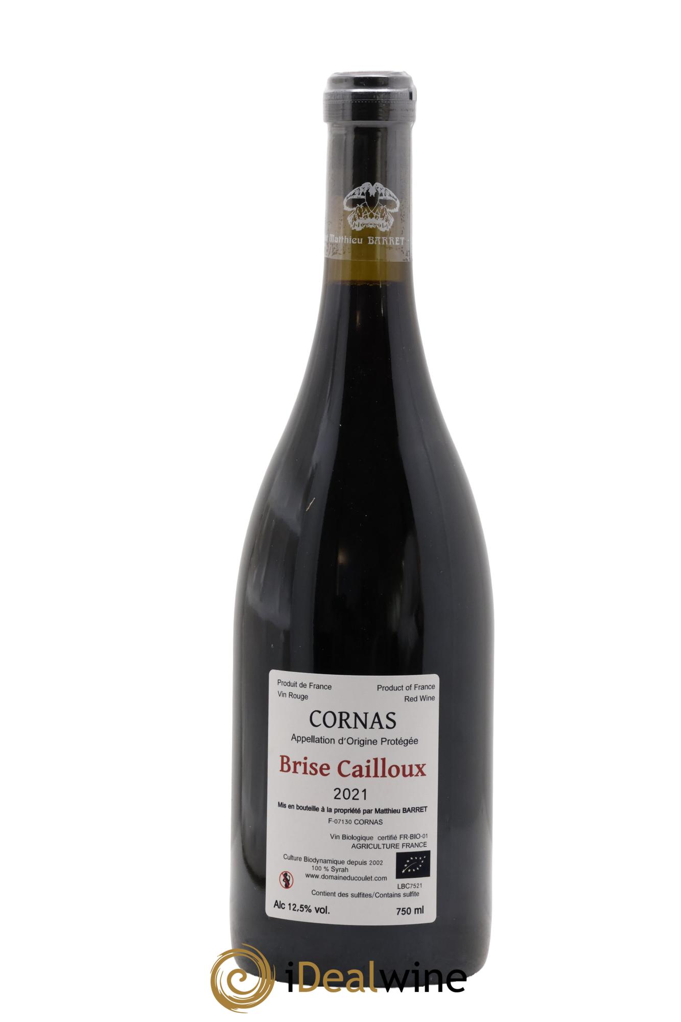 Cornas Brise Cailloux Coulet (Domaine du) - Matthieu Barret 2021 - Lotto di 1 bottiglia - 1