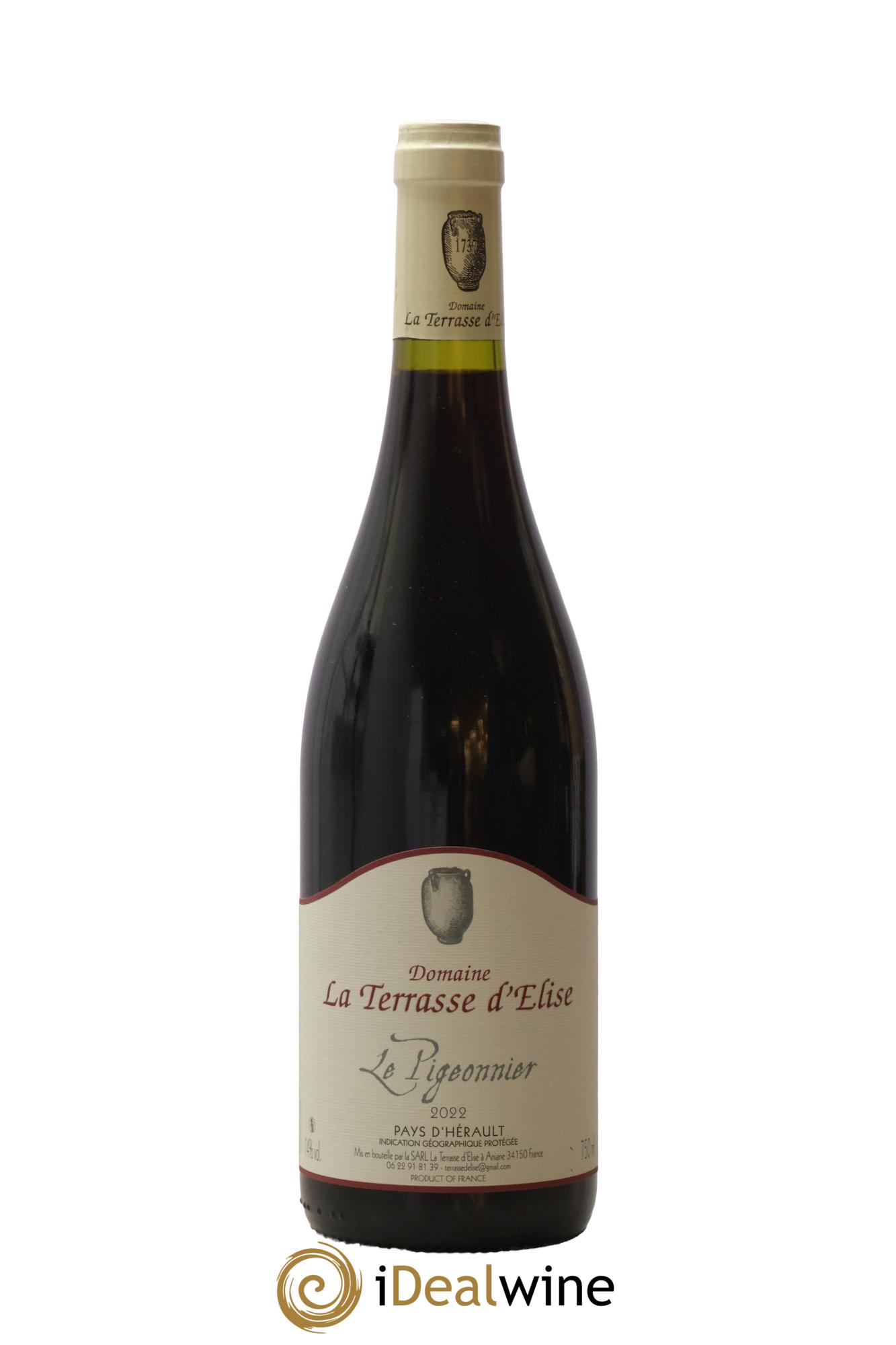IGP Pays d'Hérault Le Pigeonnier Terrasse d'Elise (Domaine de la) 2022 - Lot of 1 bottle - 0