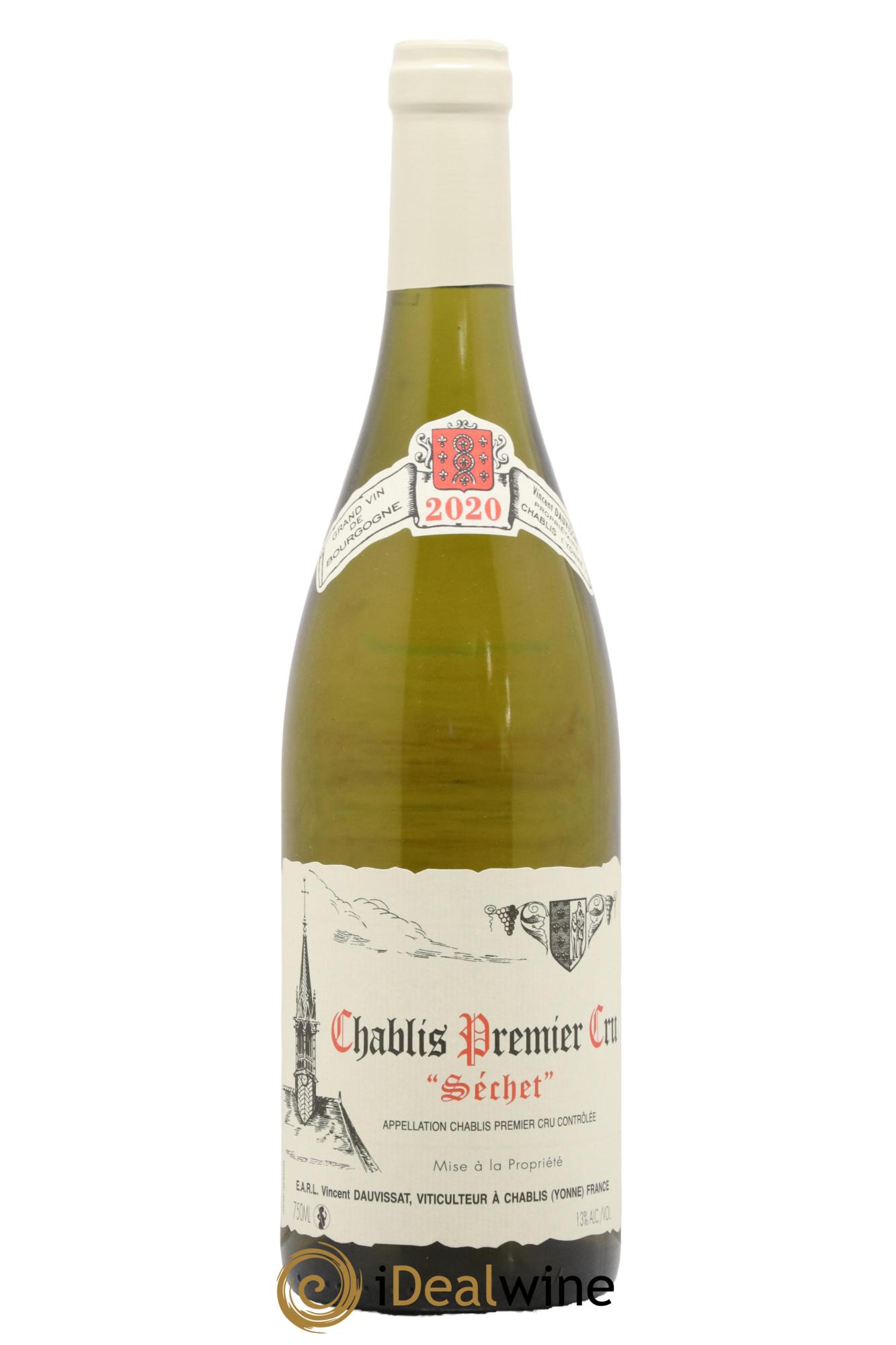 Chablis 1er Cru Séchet Vincent Dauvissat (Domaine) 2020 - Posten von 1 Flasche - 0