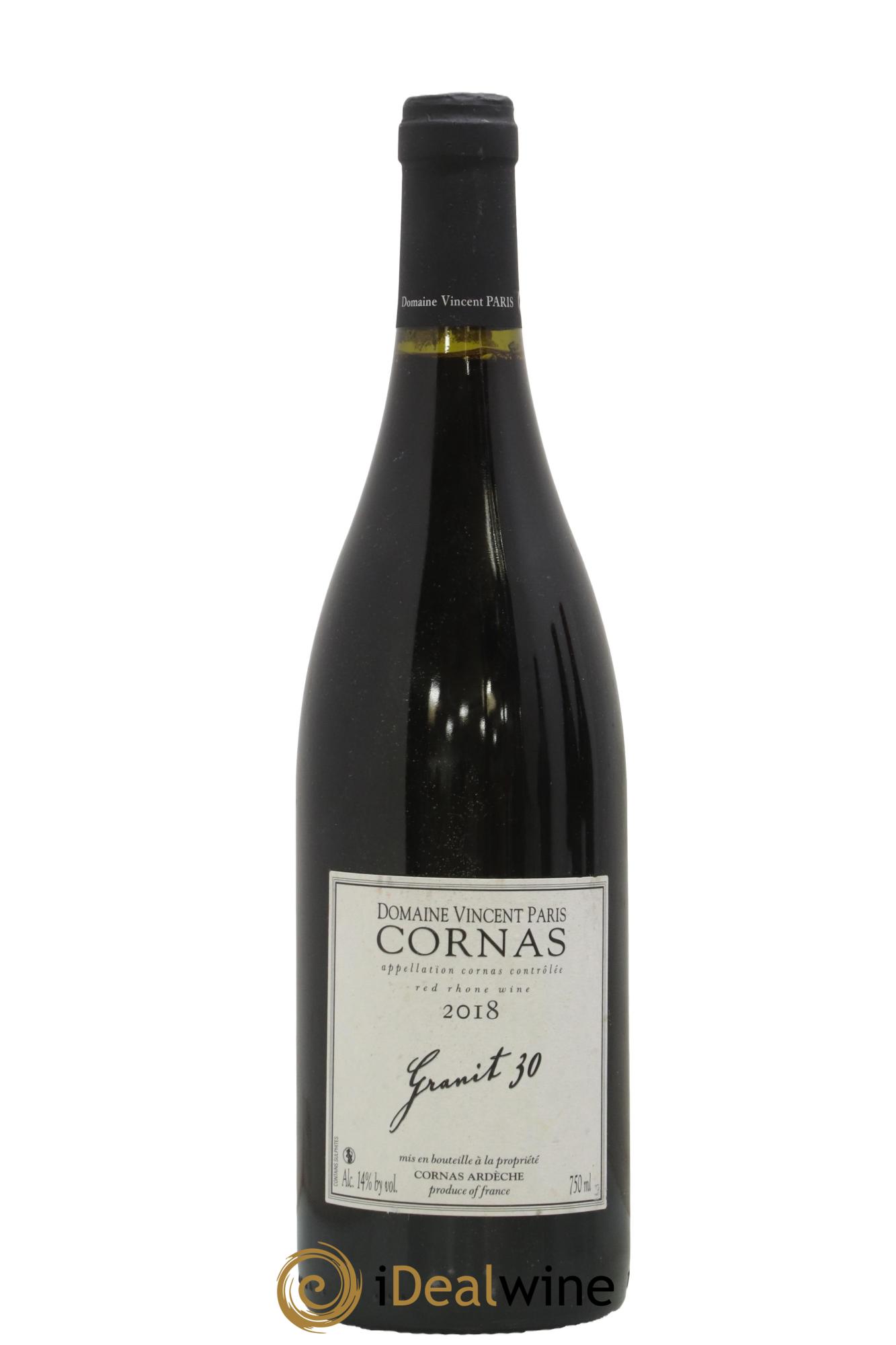 Cornas Granit 30 Vincent Paris 2018 - Lot of 1 bottle - 0