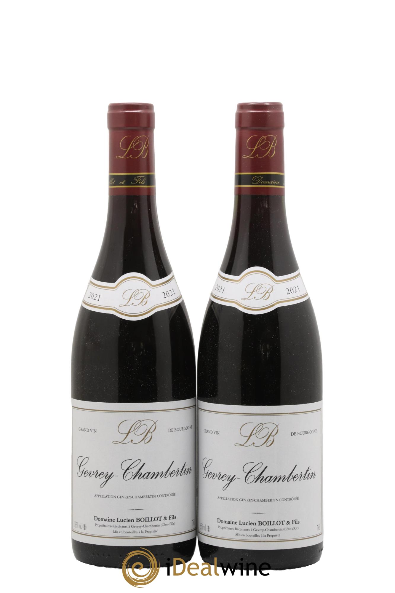 Gevrey-Chambertin Louis Boillot et Fils 2021 - Lot de 2 bouteilles - 0