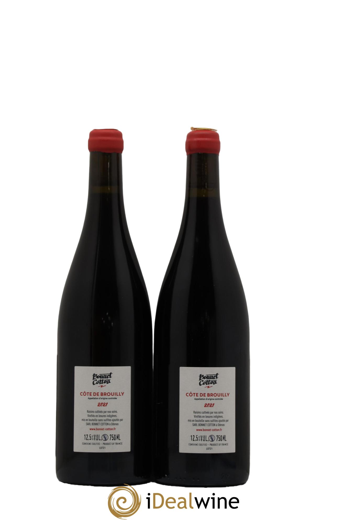 Côte de Brouilly Bonnet-Cotton (Domaine) 2021 - Lot de 2 bouteilles - 1