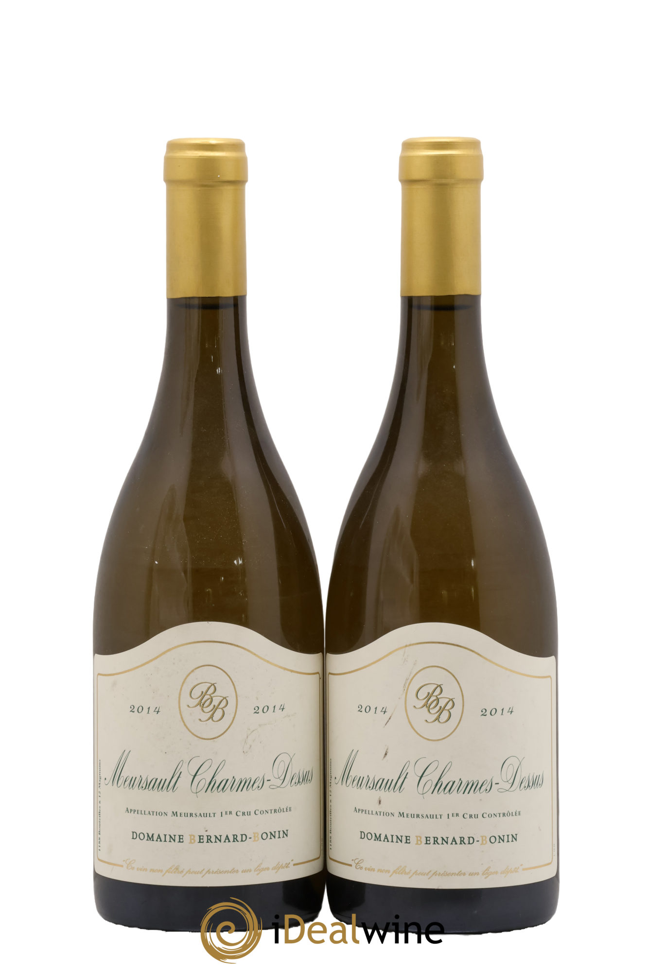 Meursault 1er Cru Les Charmes Dessus Bernard Bonin 2014 - Lot de 2 bouteilles - 0